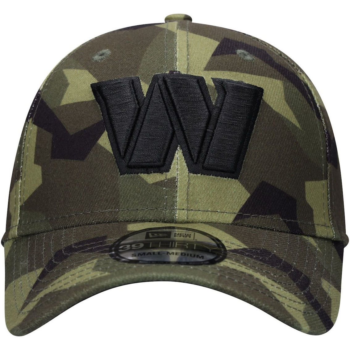 New Era Men's Camo Washington Commanders Mutated 39THIRTY Flex Hat - Image 3 of 4