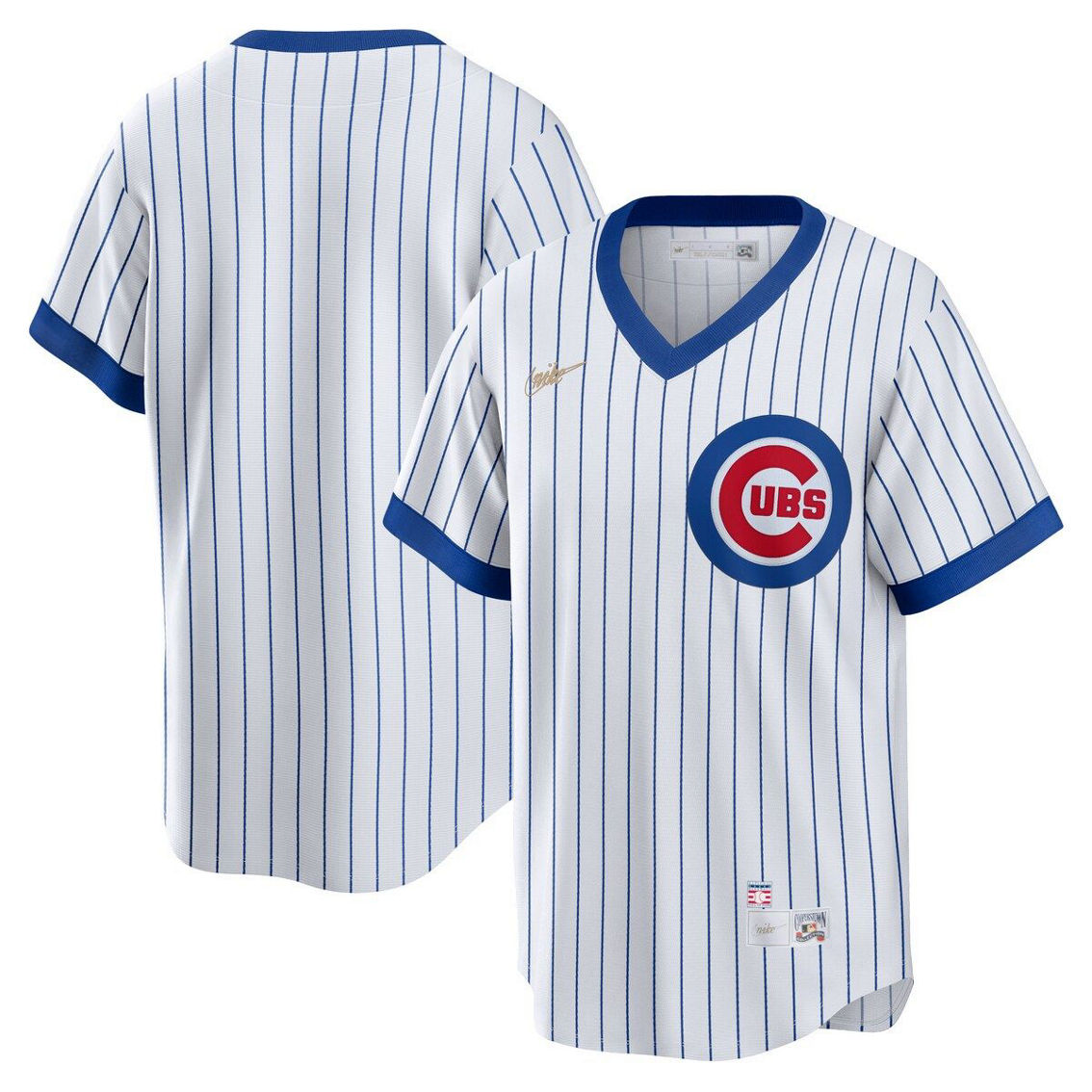 Nike Men's White Chicago Cubs Home Cooperstown Collection Team Jersey - Image 2 of 4