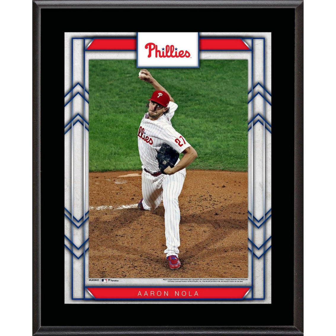 Fanatics Authentic Aaron Nola Philadelphia Phillies 10.5'' x 13'' Sublimated Player Name Plaque - Image 2 of 2