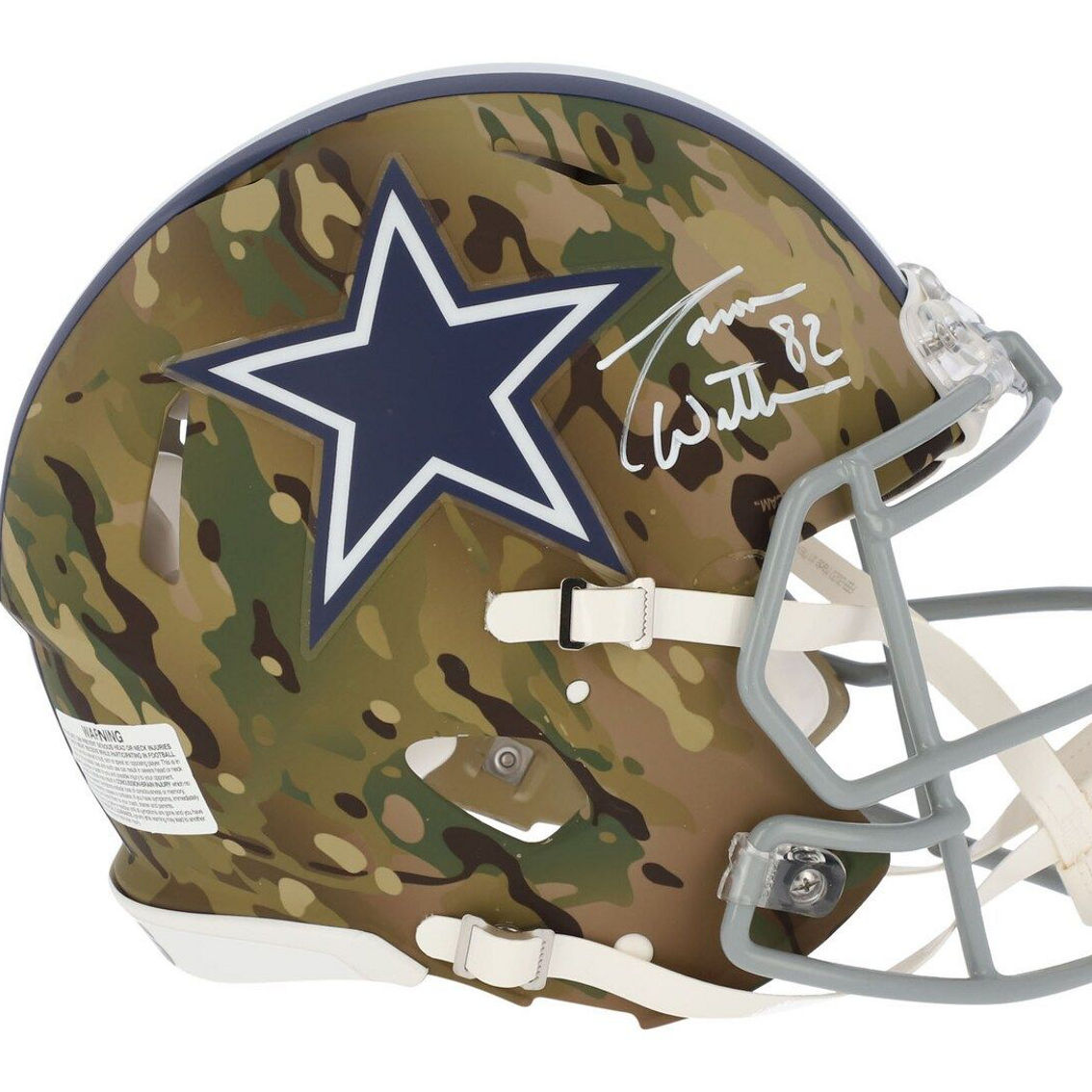 Fanatics Authentic Jason Witten Dallas Cowboys Autographed Riddell Camo Alternate Speed Authentic Helmet - Image 2 of 4