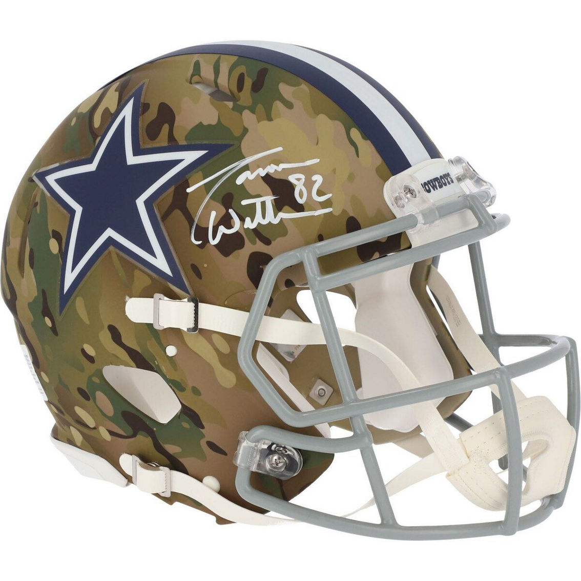 Fanatics Authentic Jason Witten Dallas Cowboys Autographed Riddell Camo Alternate Speed Authentic Helmet - Image 3 of 4