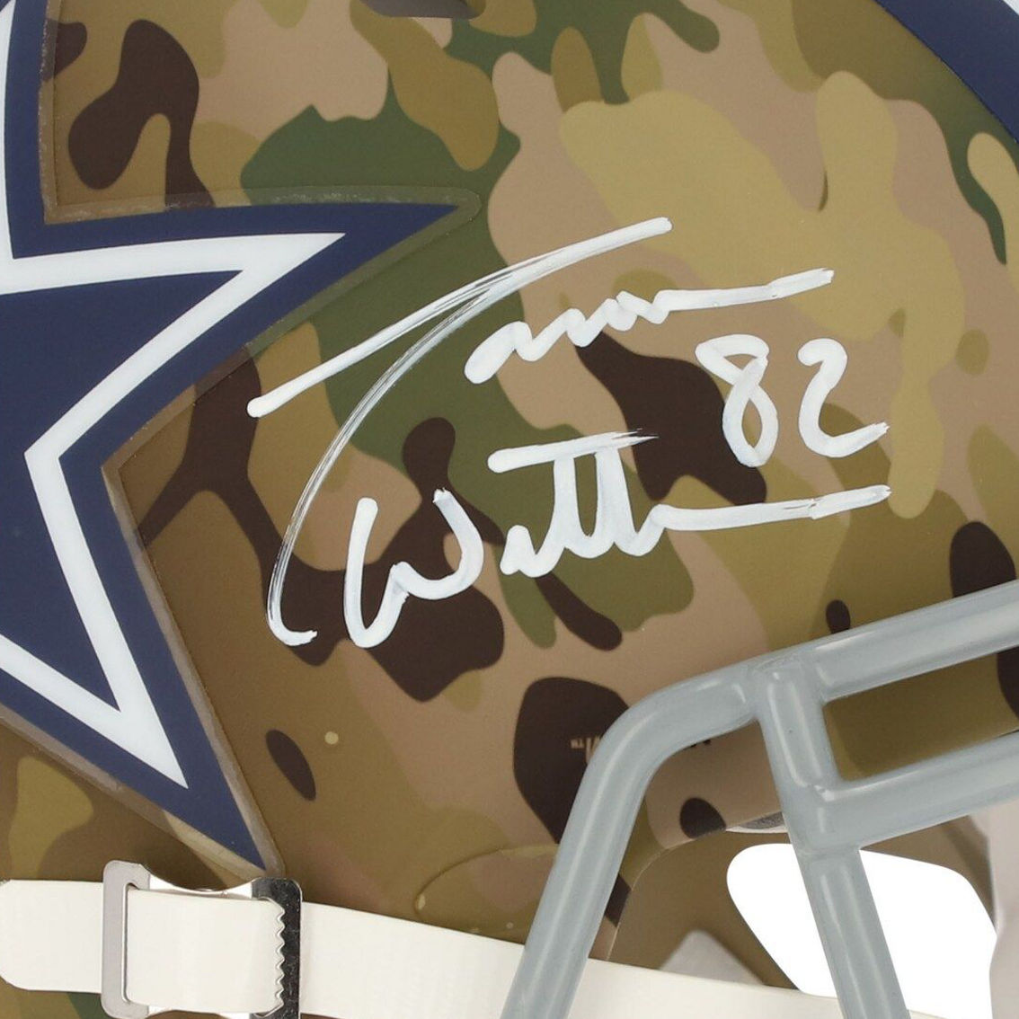 Fanatics Authentic Jason Witten Dallas Cowboys Autographed Riddell Camo Alternate Speed Authentic Helmet - Image 4 of 4