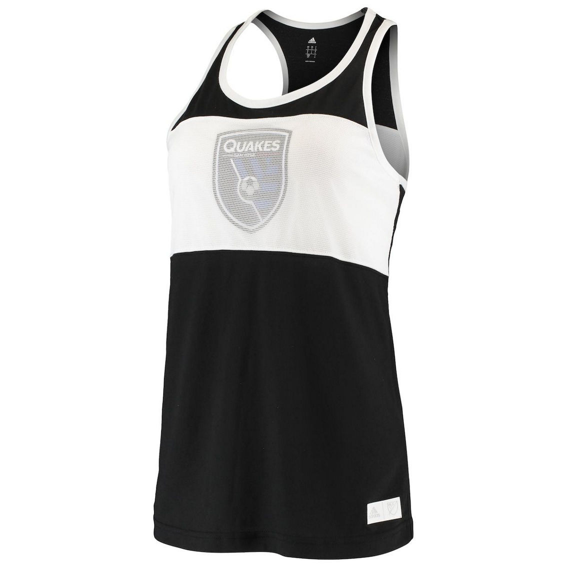 adidas Women's Black San Jose Earthquakes Finished Tank Top - Image 3 of 4