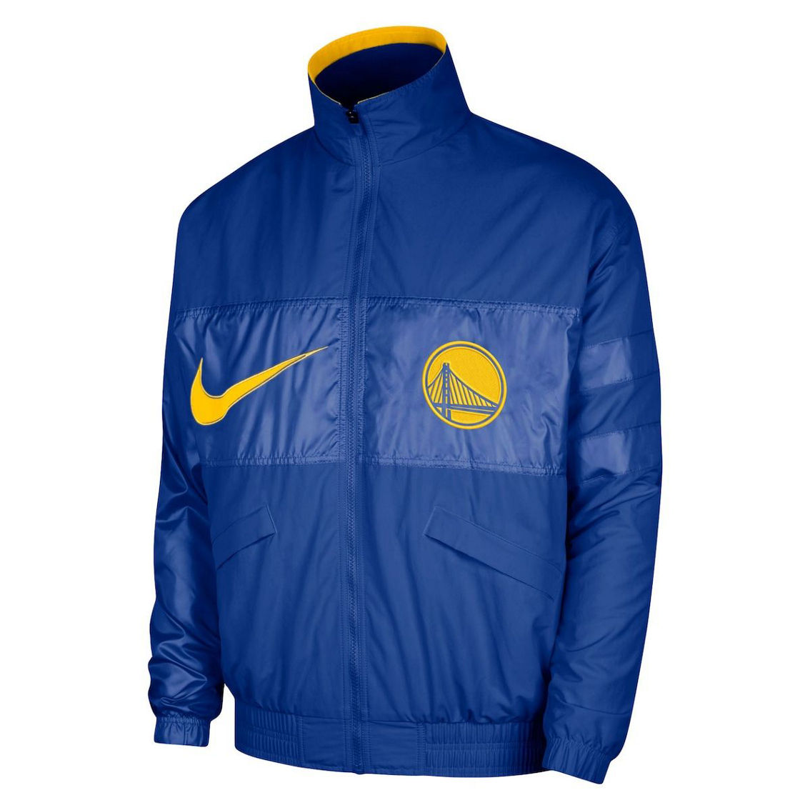 Nike Men's Royal Golden State Warriors Courtside Versus Capsule Full-Zip Jacket - Image 3 of 4