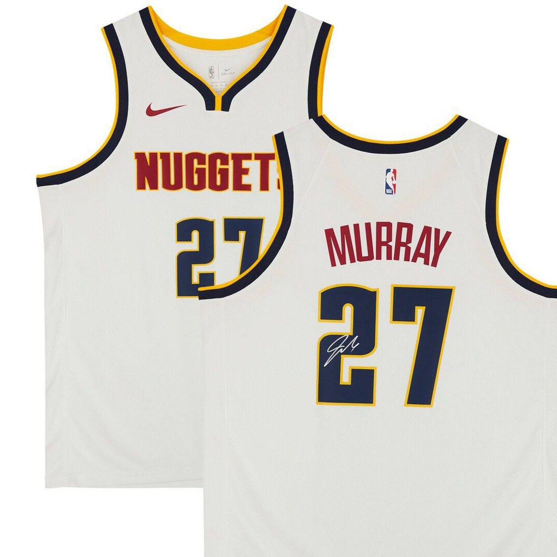 Fanatics Authentic Jamal Murray White Denver Nuggets Autographed 2021 Association Edition Swingman Jersey - Image 2 of 4