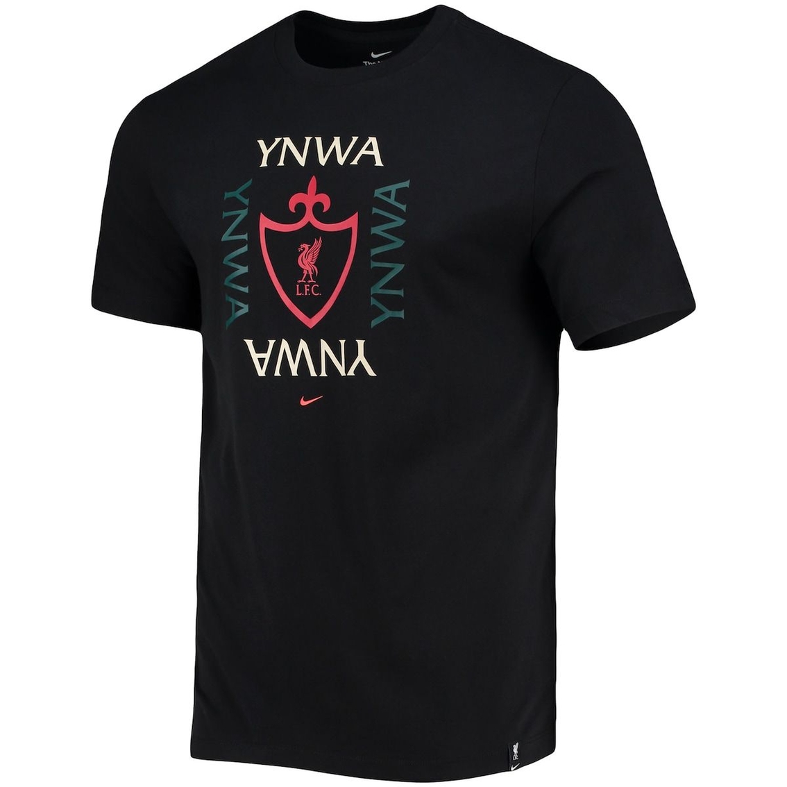 Nike Men's Black Liverpool Logo Voice T-Shirt - Image 3 of 4