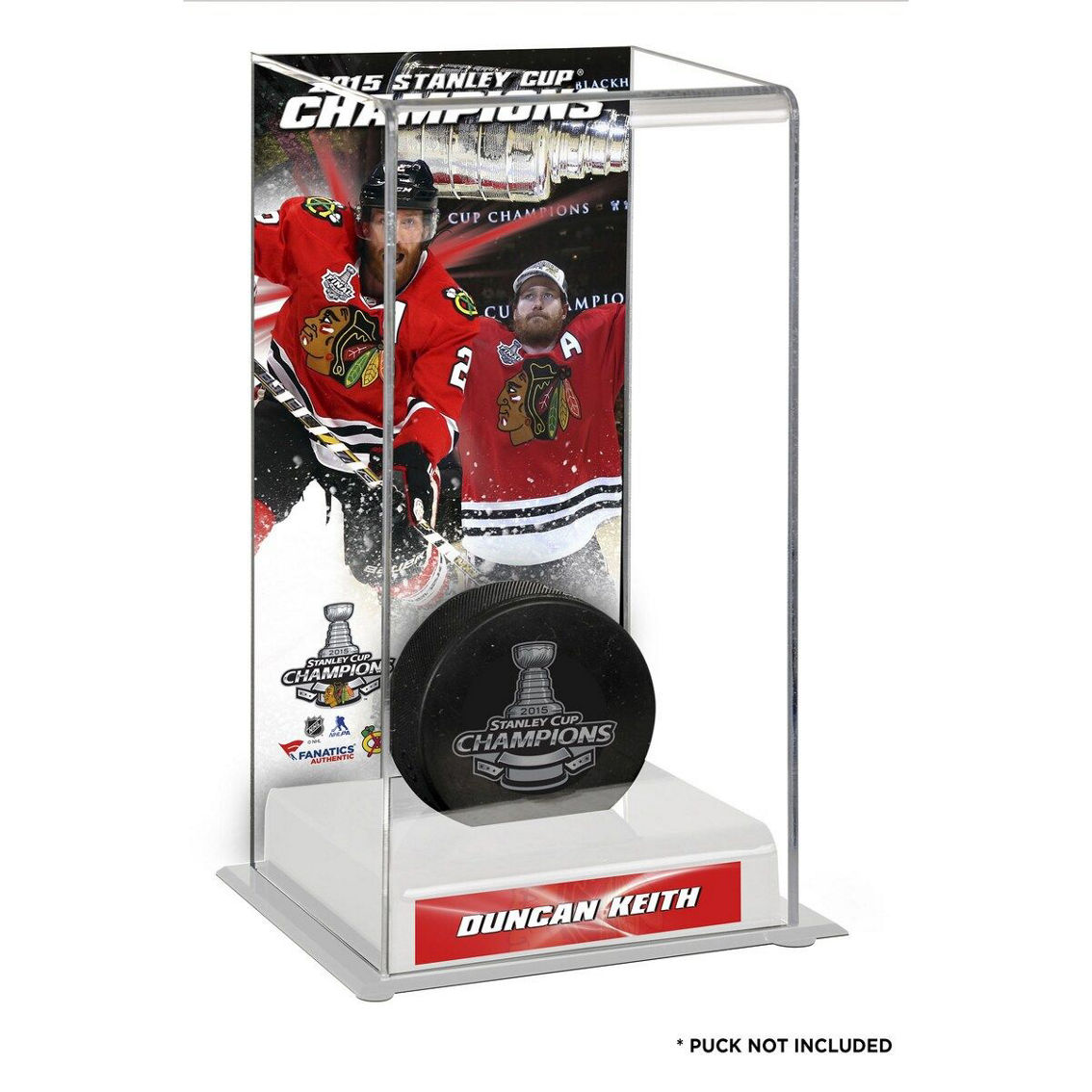 Fanatics Authentic Duncan Keith Chicago Blackhawks 2015 Stanley Cup s Logo Deluxe Puck Case - Image 2 of 2