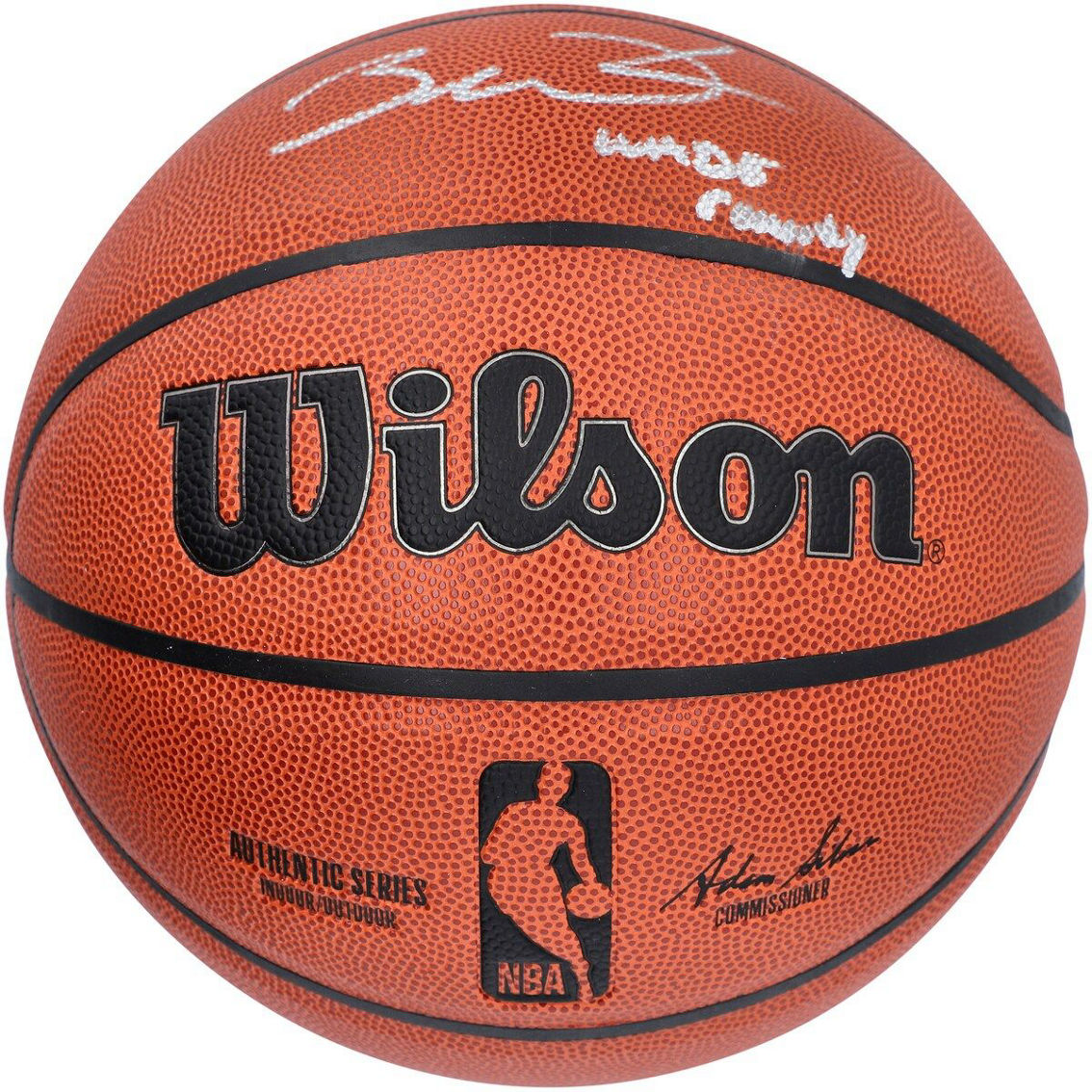 Fanatics Authentic Dwyane Wade Miami Heat Autographed Wilson Authentic Series Indoor/Outdoor Basketball with ''WADE COUNTY'' Inscription - Image 3 of 3