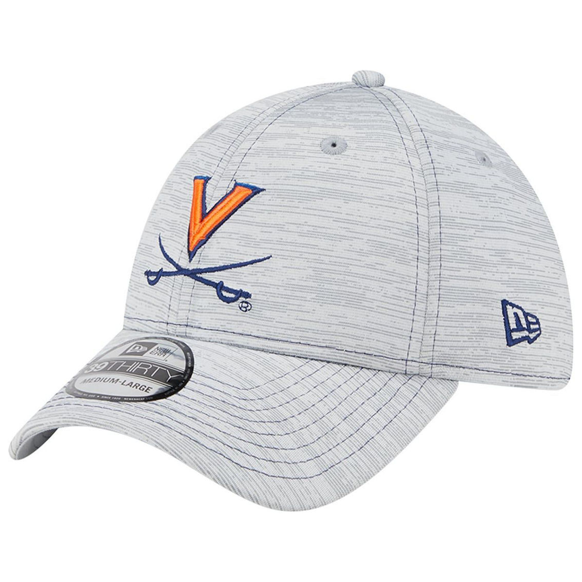New Era Men's Gray Virginia Cavaliers Speed 39THIRTY Flex Hat