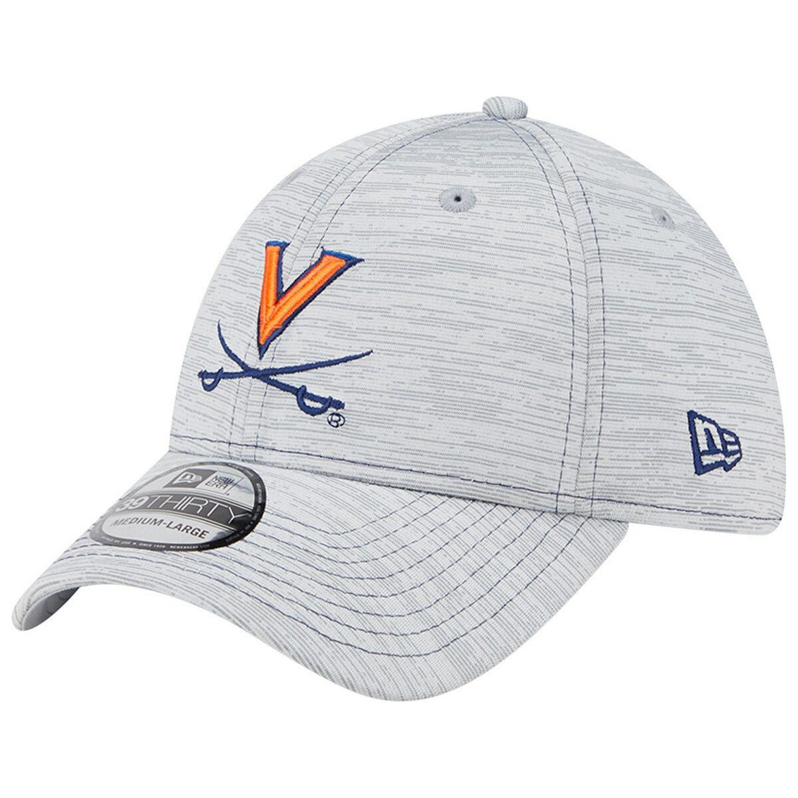 New Era Men's Gray Virginia Cavaliers Speed 39THIRTY Flex Hat - Image 2 of 4
