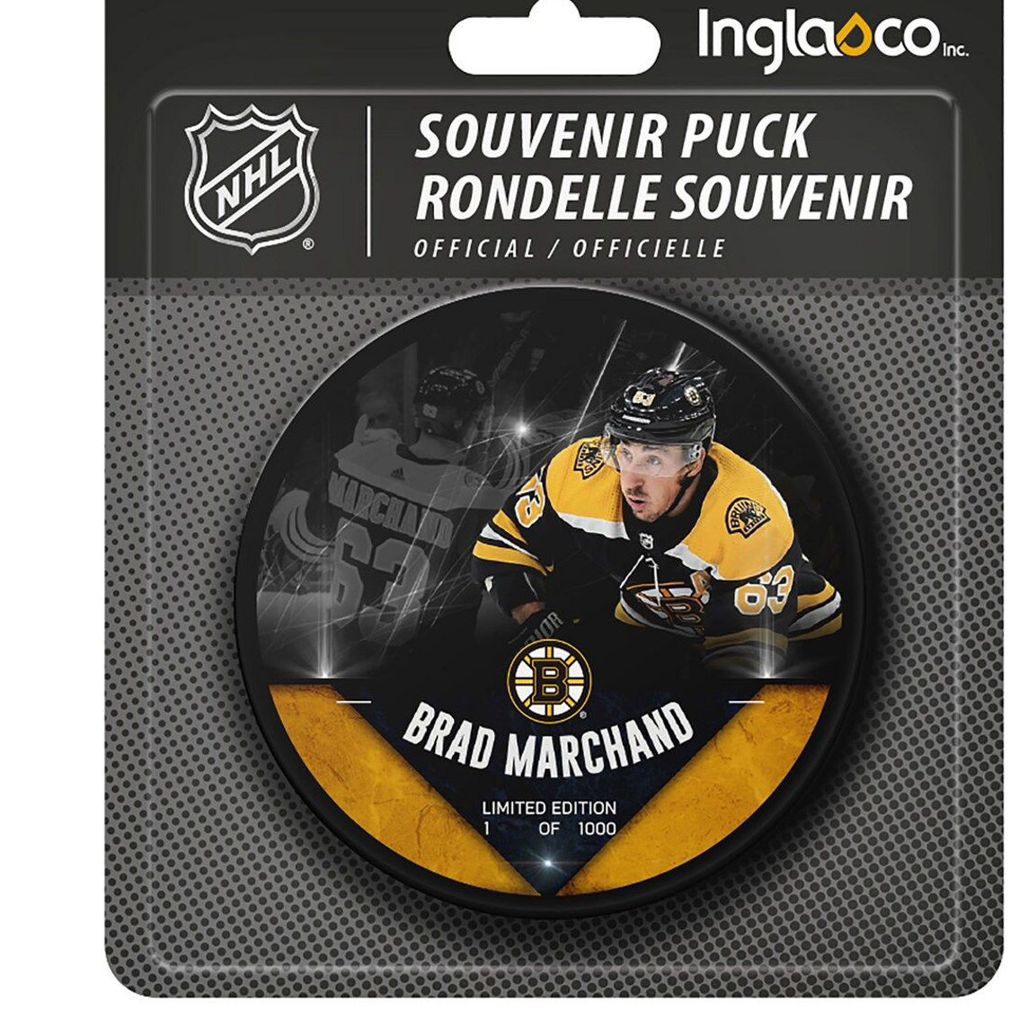 Fanatics Authentic Brad Marchand Boston Bruins Unsigned Fanatics Exclusive Player Hockey Puck - Limited Edition of 1000 - Image 4 of 4