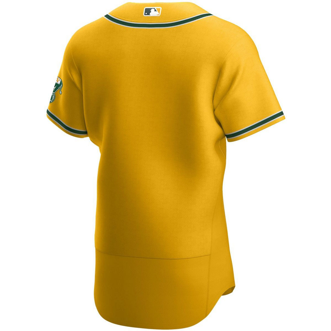 Nike Men's Gold Oakland Athletics Authentic Official Team Jersey - Image 4 of 4