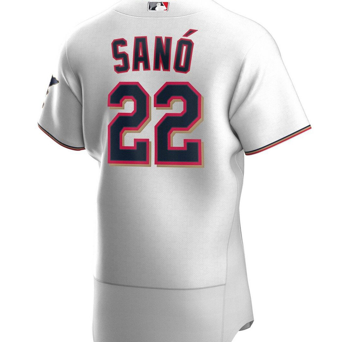 Nike Men's Miguel Sano White Minnesota Twins Home Authentic Player Jersey - Image 4 of 4