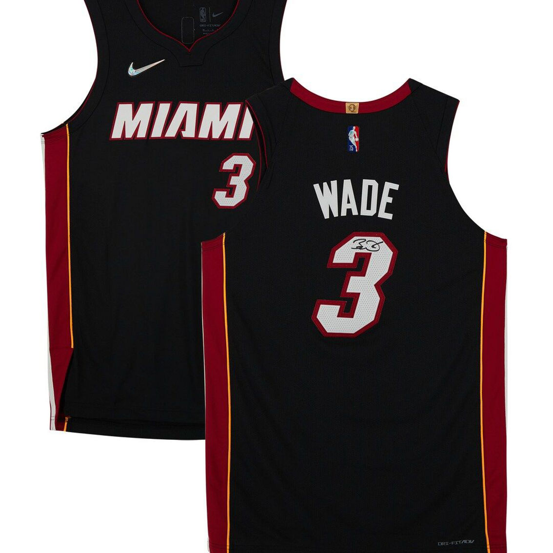 Fanatics Authentic Dwyane Wade Miami Heat Autographed 2021-22 Diamond Authentic Jersey - Image 2 of 4