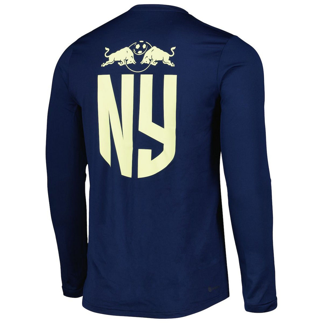 adidas Men's Navy New York Red Bulls Jersey Hook AEROREADY Long Sleeve T-Shirt - Image 4 of 4