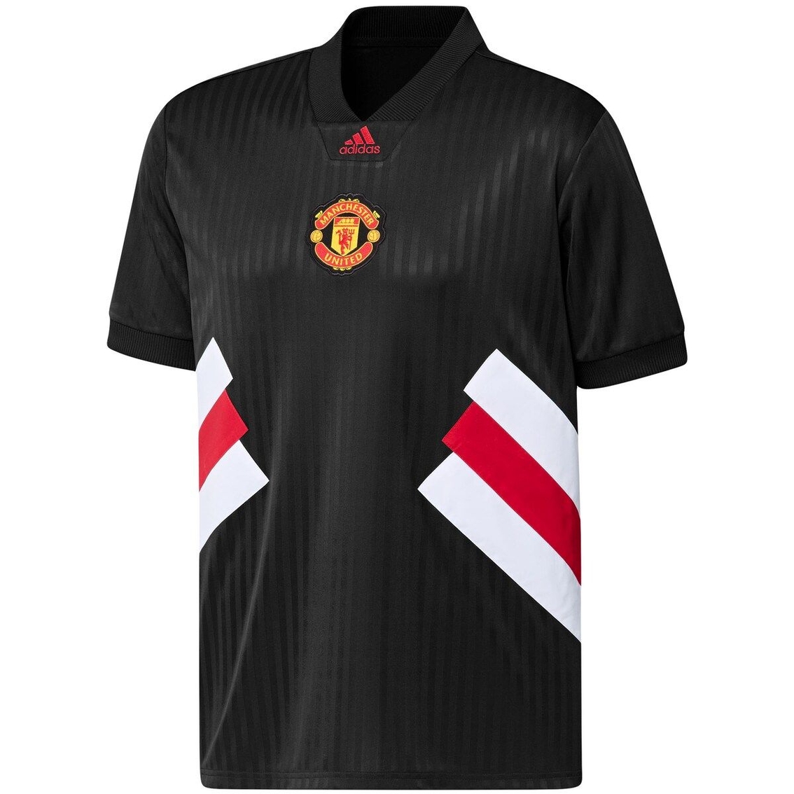 adidas Men's Black Manchester United Football Icon Jersey - Image 3 of 4