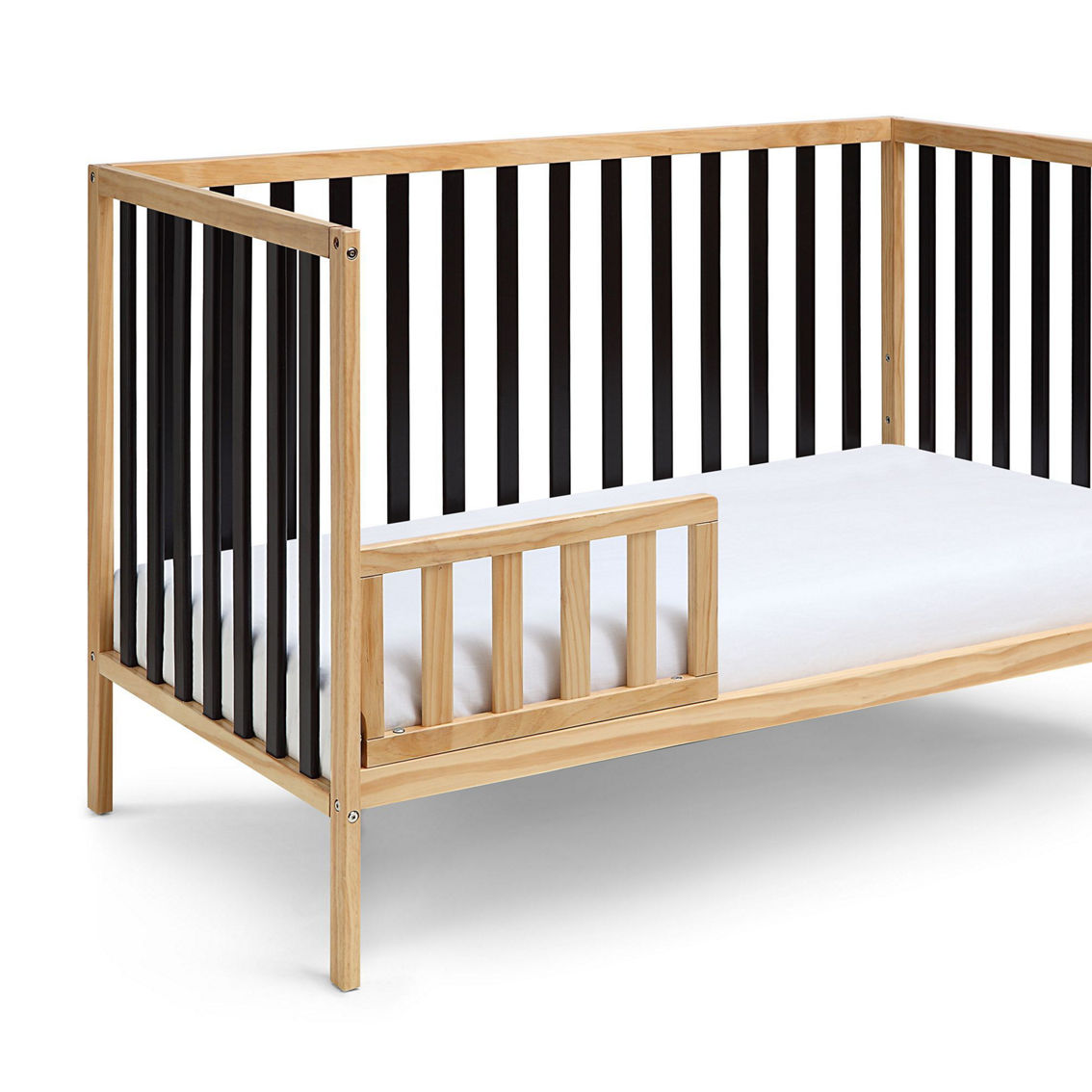 Baby Cache Deux Remi 3-in-1 Convertible Island Crib Natural/Black - Image 4 of 5