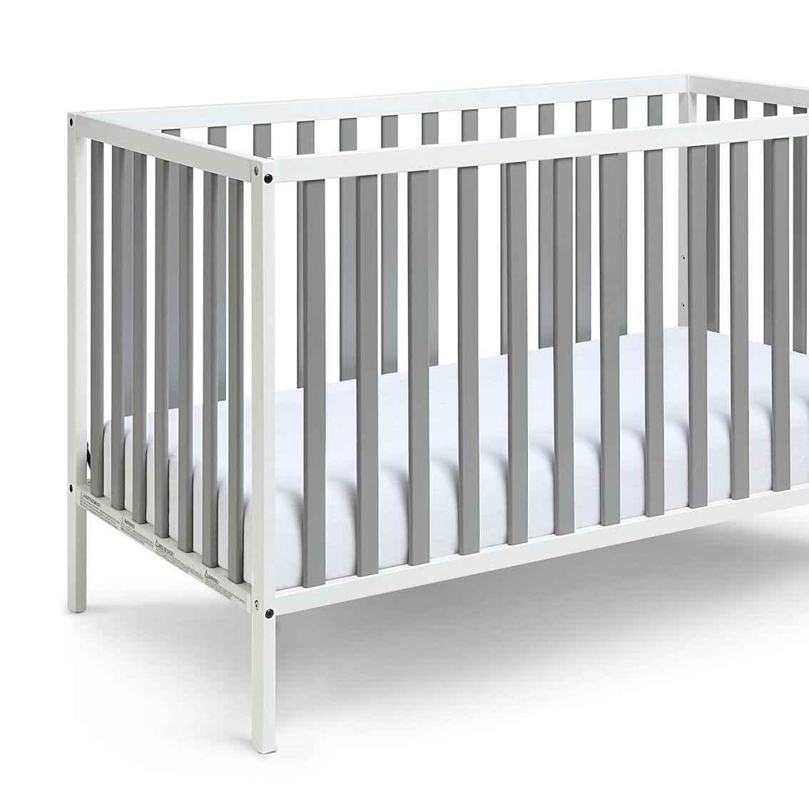 Baby Cache Deux Remi 3-in-1 Convertible Island Crib White/Gray - Image 3 of 5