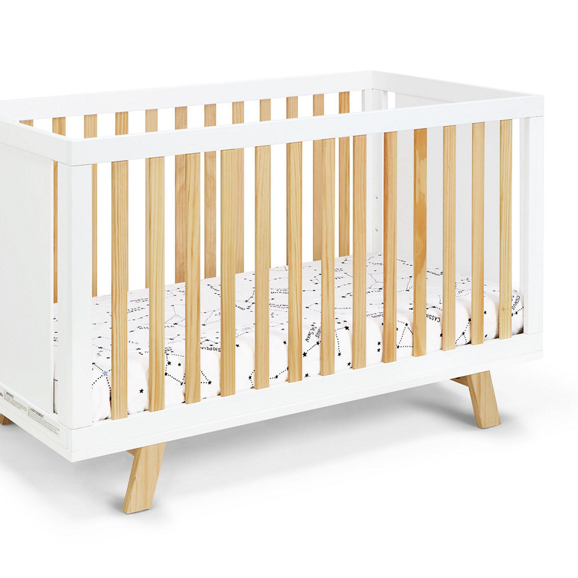 Suite Bebe Livia 3-in-1 Convertible Island Crib White/Natural - Image 3 of 5