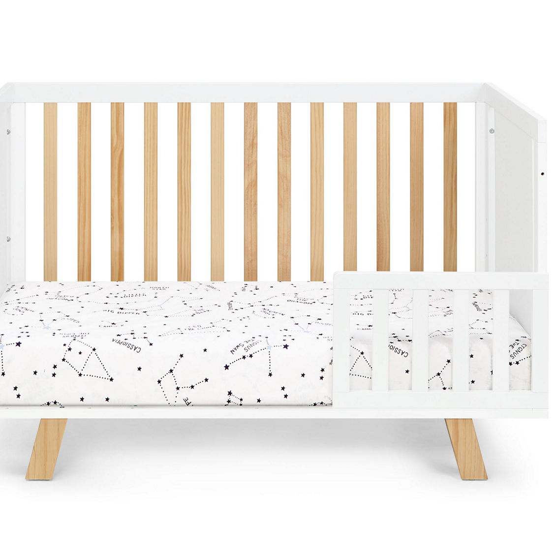 Suite Bebe Livia 3-in-1 Convertible Island Crib White/Natural - Image 4 of 5