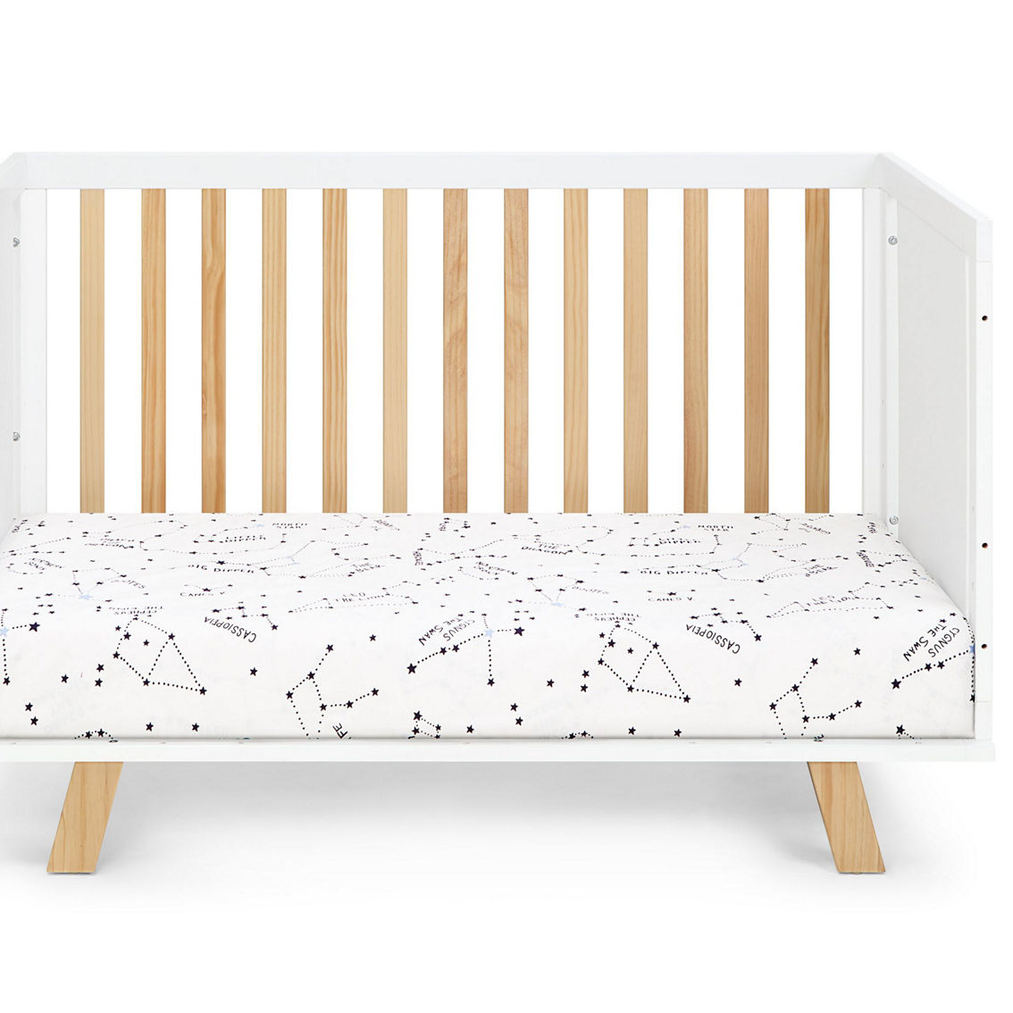 Suite Bebe Livia 3-in-1 Convertible Island Crib White/Natural - Image 5 of 5
