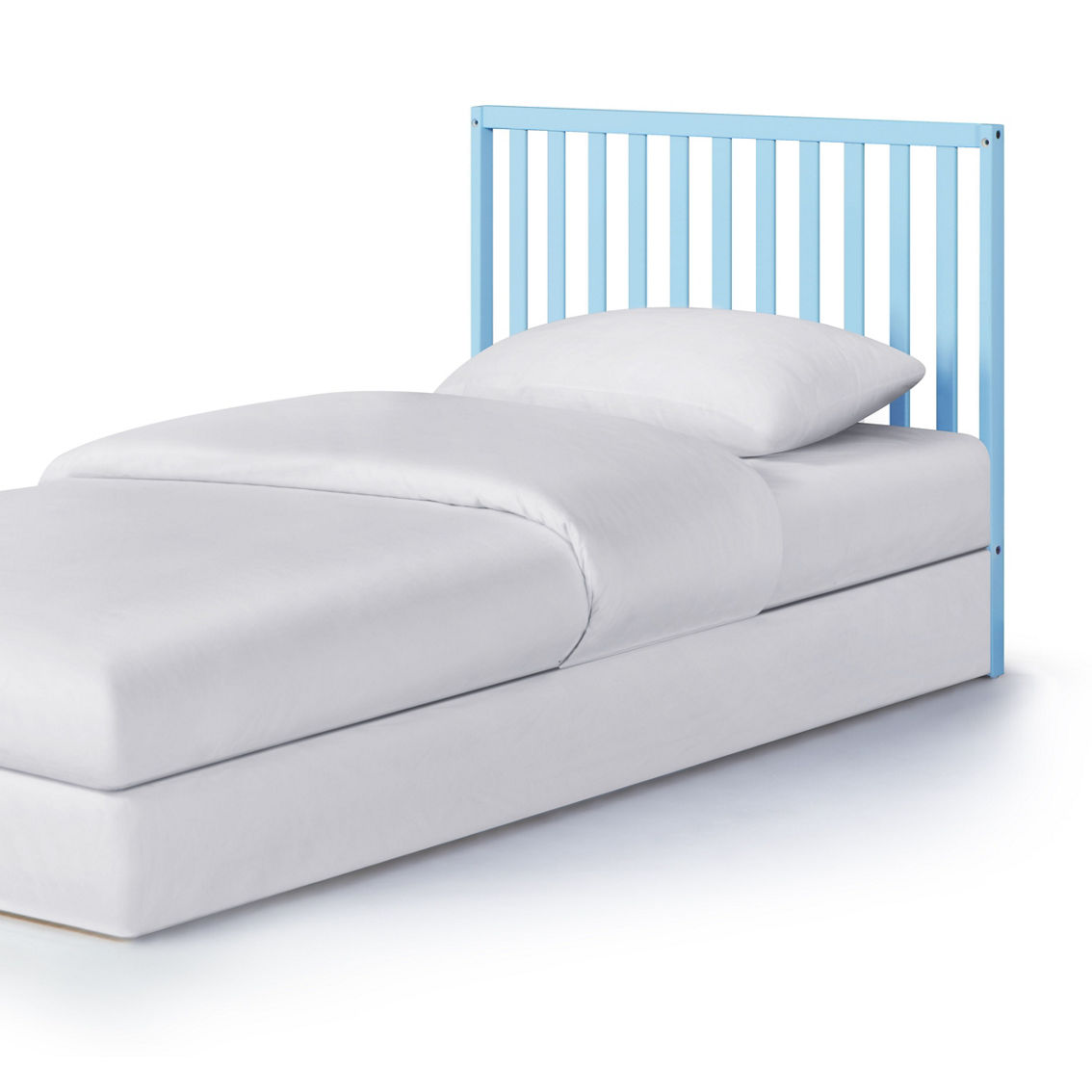 Suite Bebe Palmer Mini Crib Baby Blue with Mattress pad - Image 5 of 5