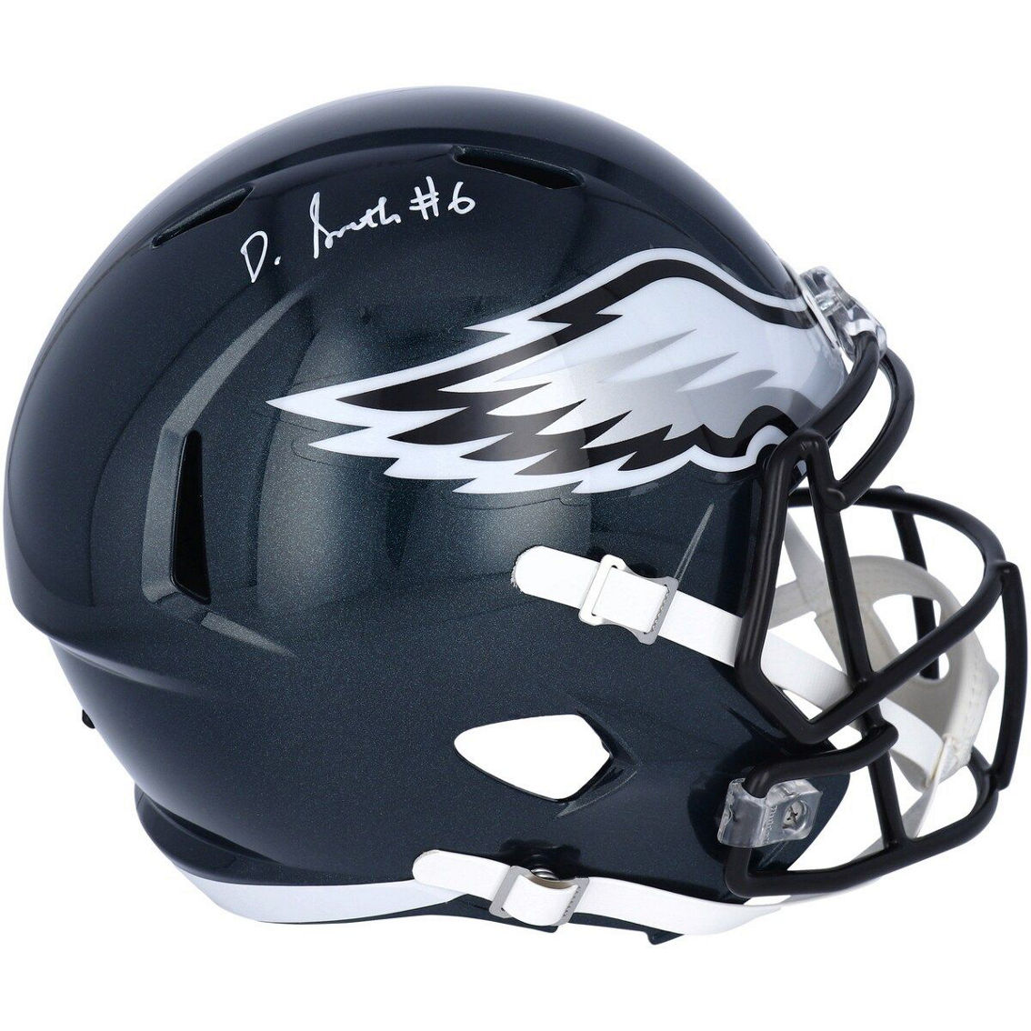 Fanatics Authentic DeVonta Smith Philadelphia Eagles Autographed Riddell Speed Replica Helmet - Image 2 of 3