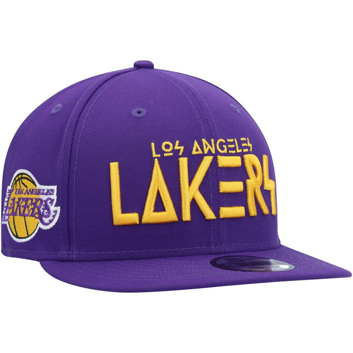 New Era Men's Purple Los Angeles Lakers Rocker 9FIFTY Snapback Hat - Image 2 of 4