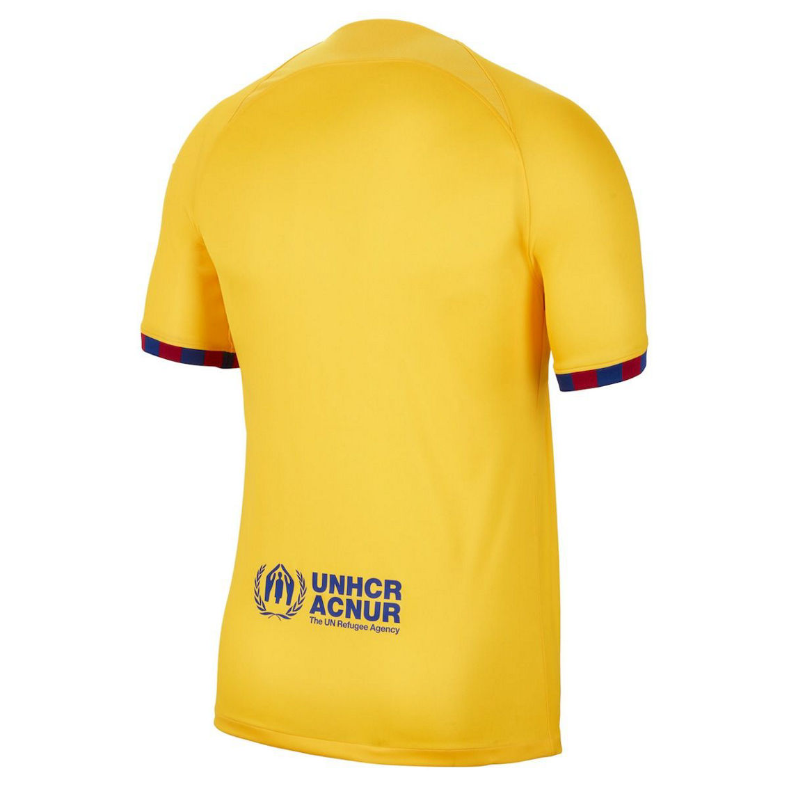 Nike Men's Yellow Barcelona 2022/23 Fourth Breathe Stadium Replica Jersey - Image 4 of 4