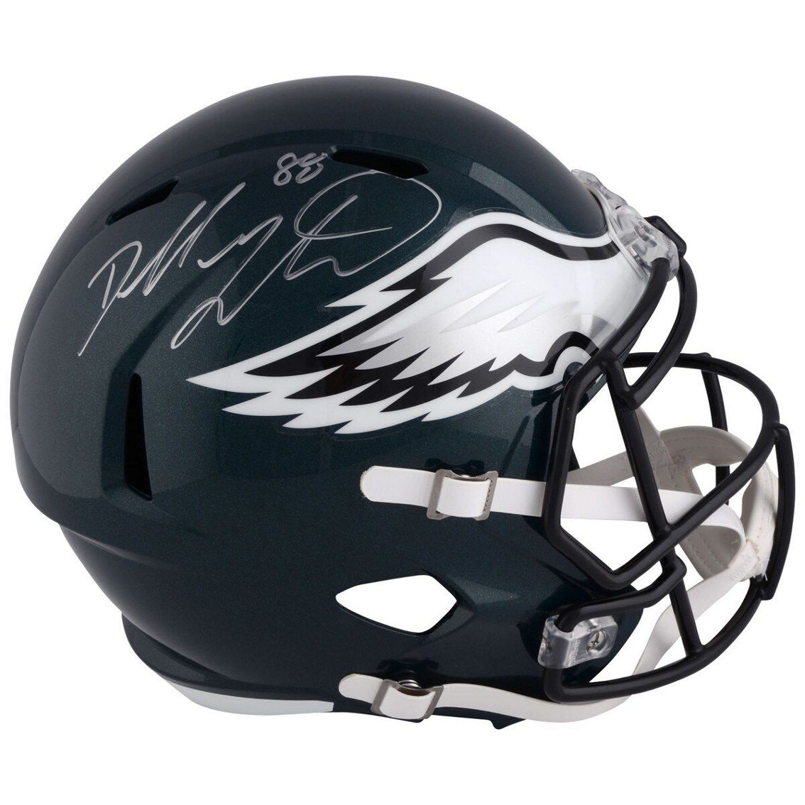 Fanatics Authentic Dallas Goedert Philadelphia Eagles Autographed Riddell Speed Replica Helmet - Image 2 of 3