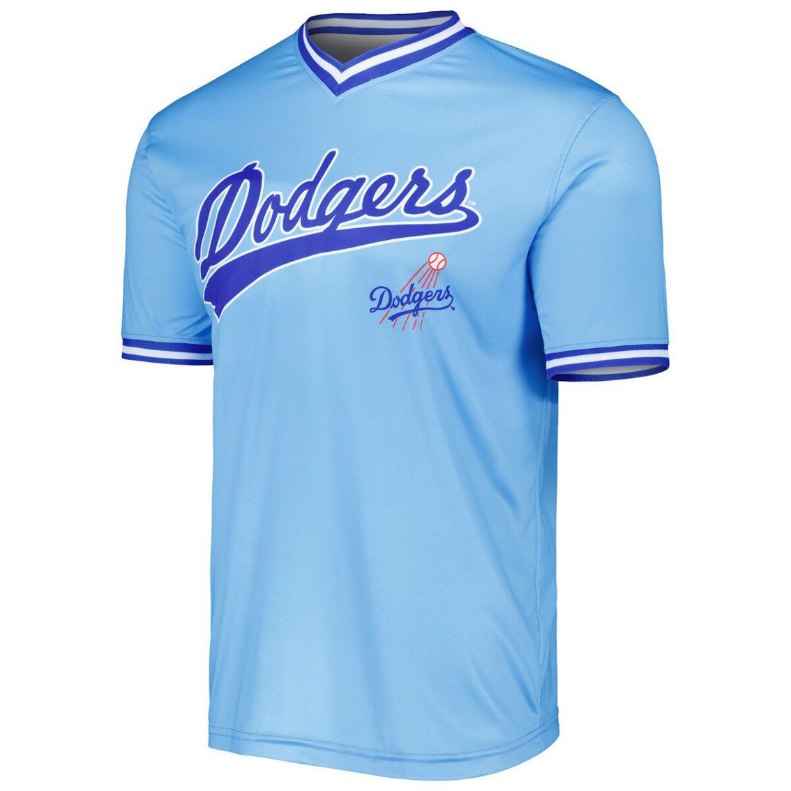 Stitches Men's Light Blue Los Angeles Dodgers Cooperstown Collection Team Jersey - Image 3 of 4