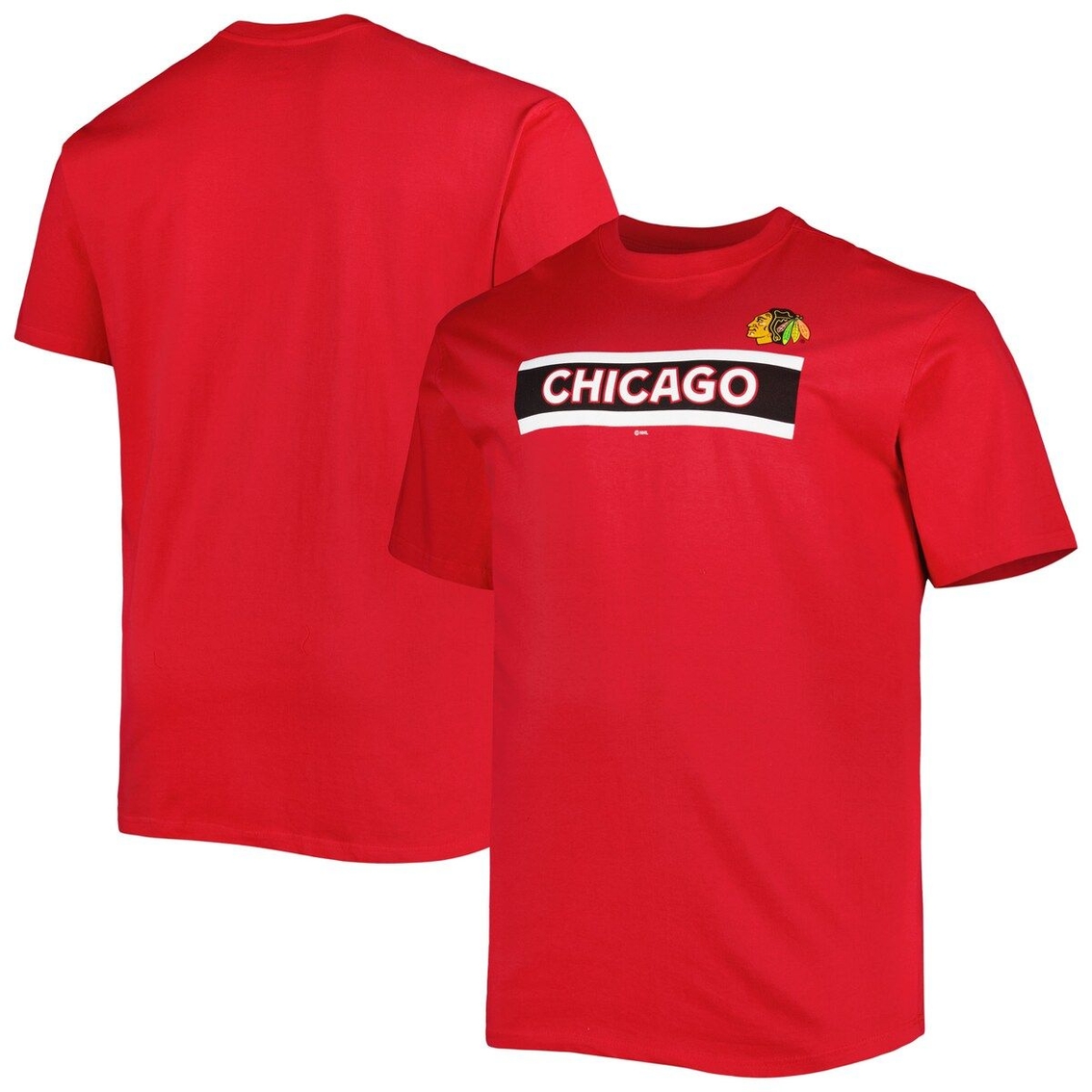 Fanatics Branded Men's Red Chicago Blackhawks Big & Tall Special Edition 2.0 T-Shirt - Image 2 of 4