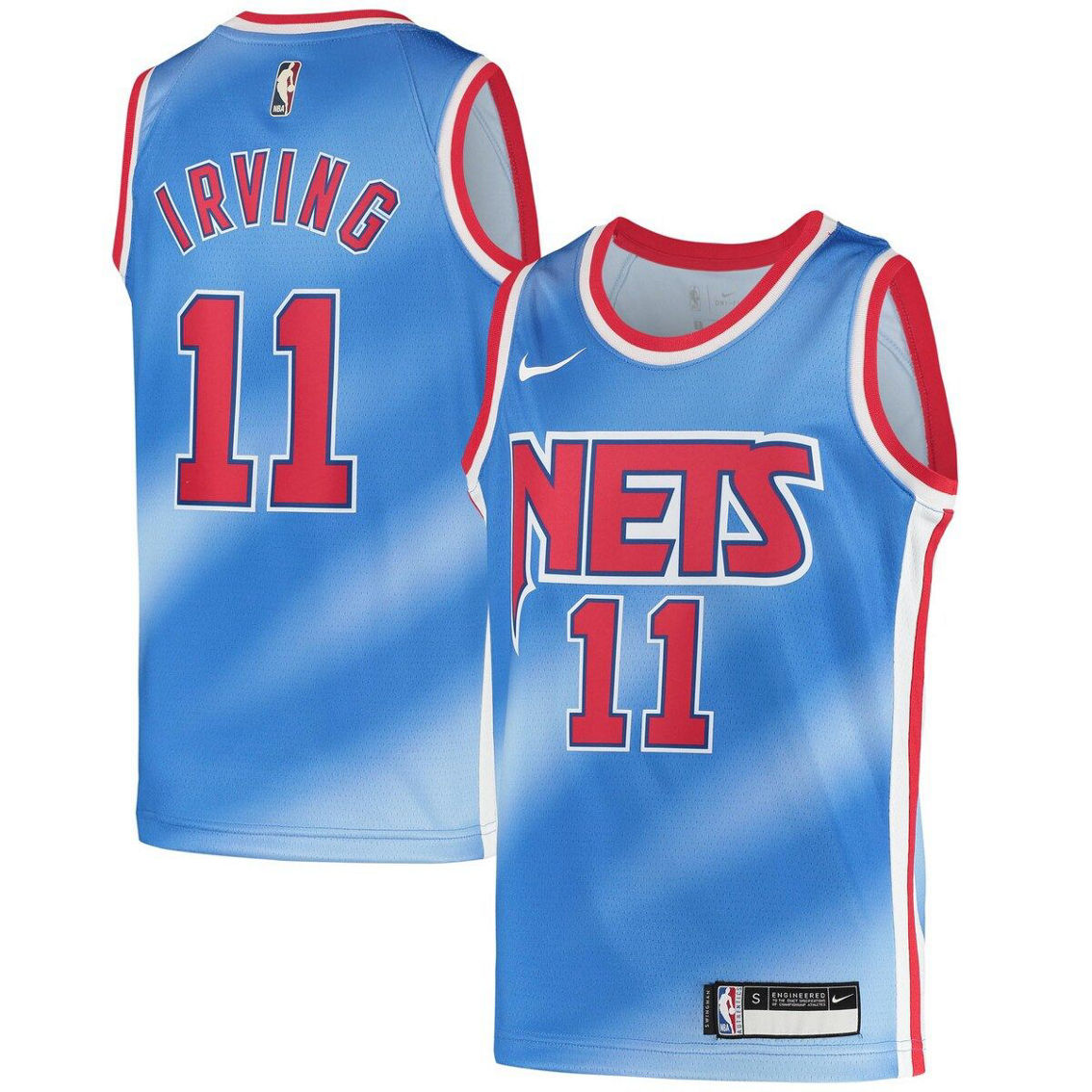 Nike Youth Kyrie Irving Light Blue Brooklyn Nets 2020/21 Jersey - Classic Edition - Image 2 of 4