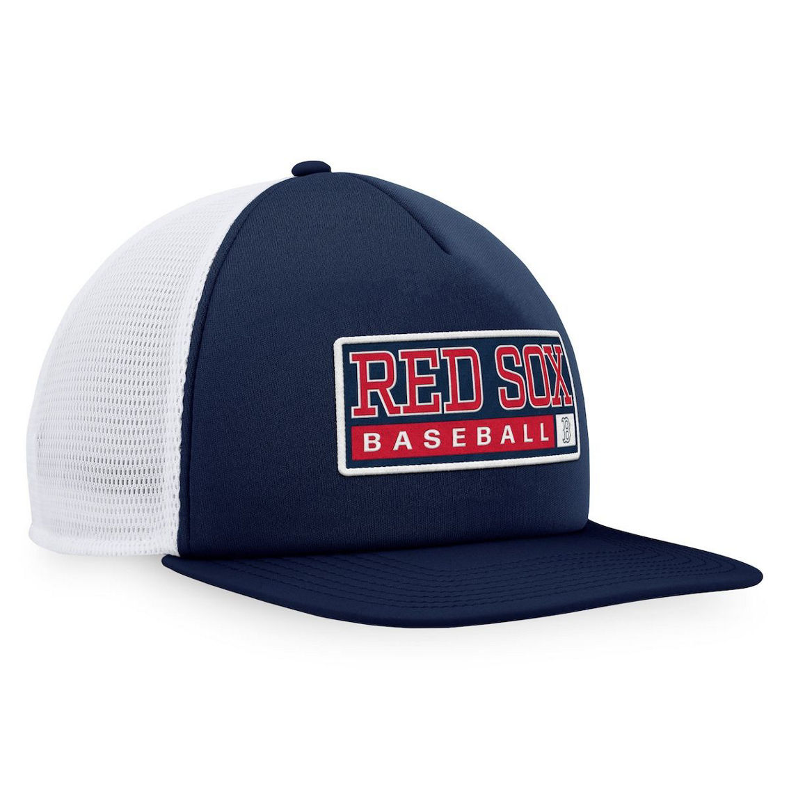 Majestic Men's Navy/White Boston Red Sox Foam Trucker Snapback Hat - Image 4 of 4