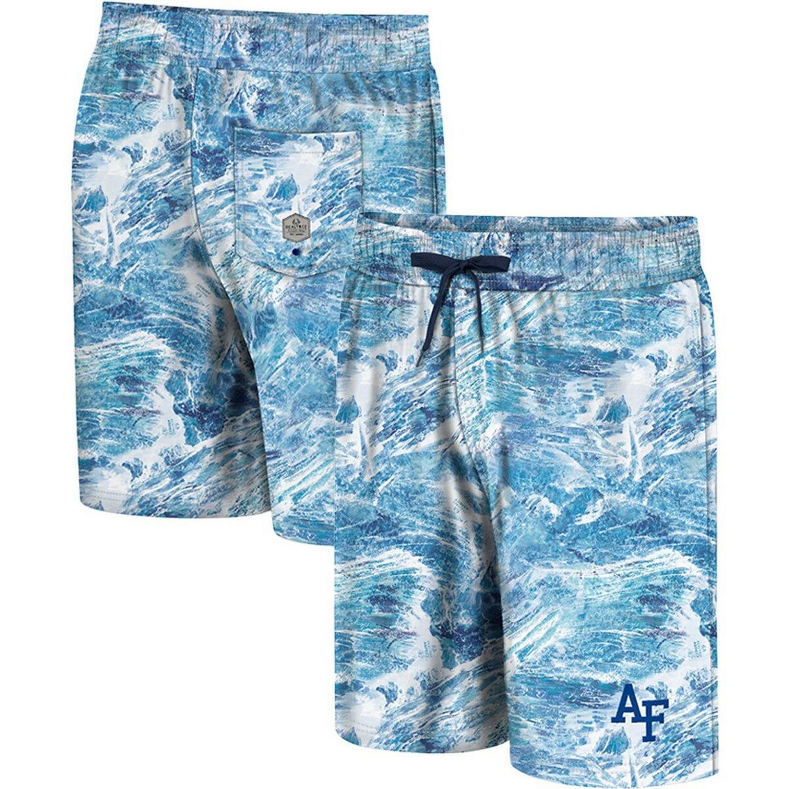 Colosseum Men's Blue Air Force Falcons Realtree Aspect Ohana Swim Shorts - Image 2 of 4