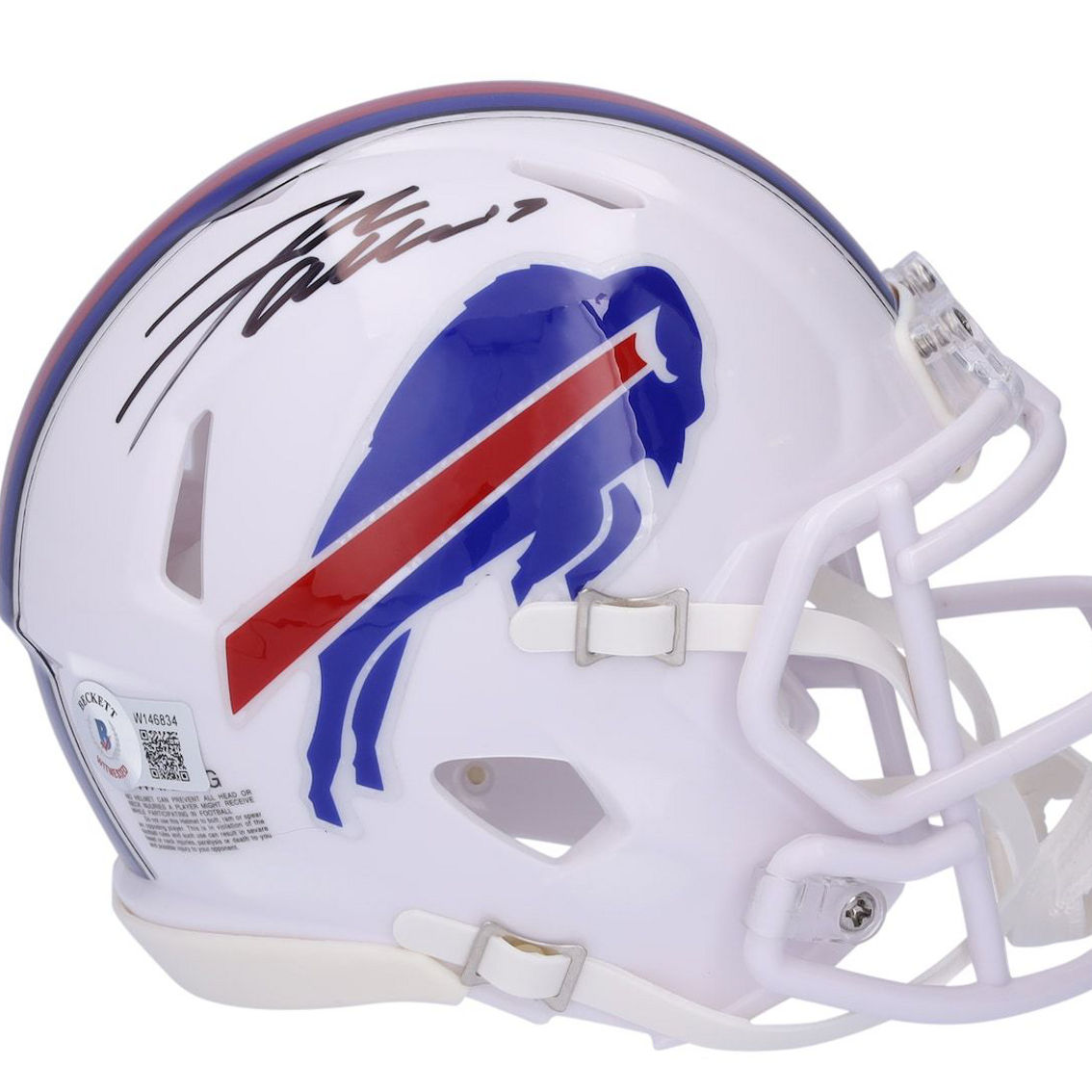Fanatics Authentic Josh Allen Buffalo Bills Autographed Riddell Speed Mini Helmet - Image 2 of 2