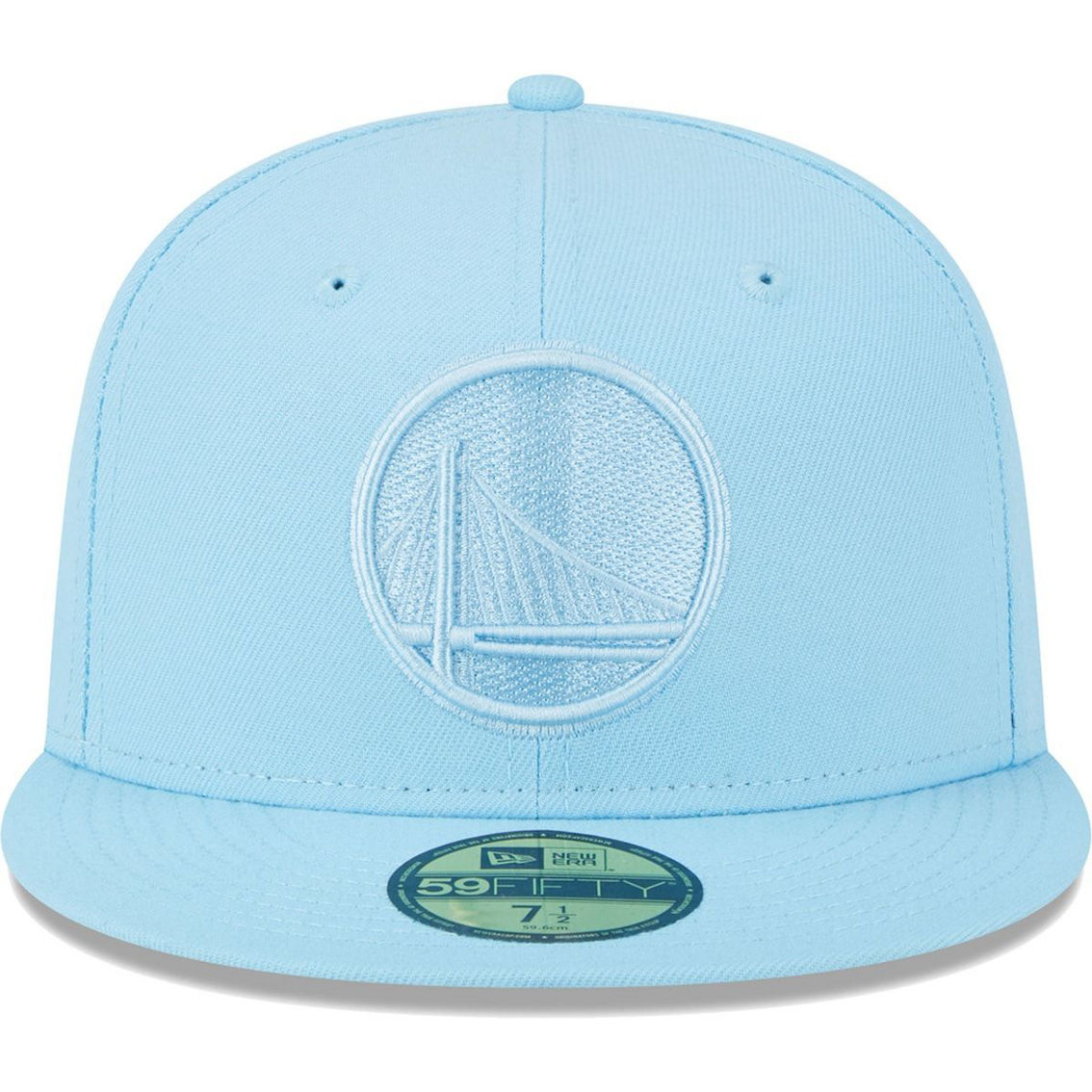 New Era Men's Powder Blue Golden State Warriors Spring Color Pack 59FIFTY Fitted Hat - Image 3 of 4