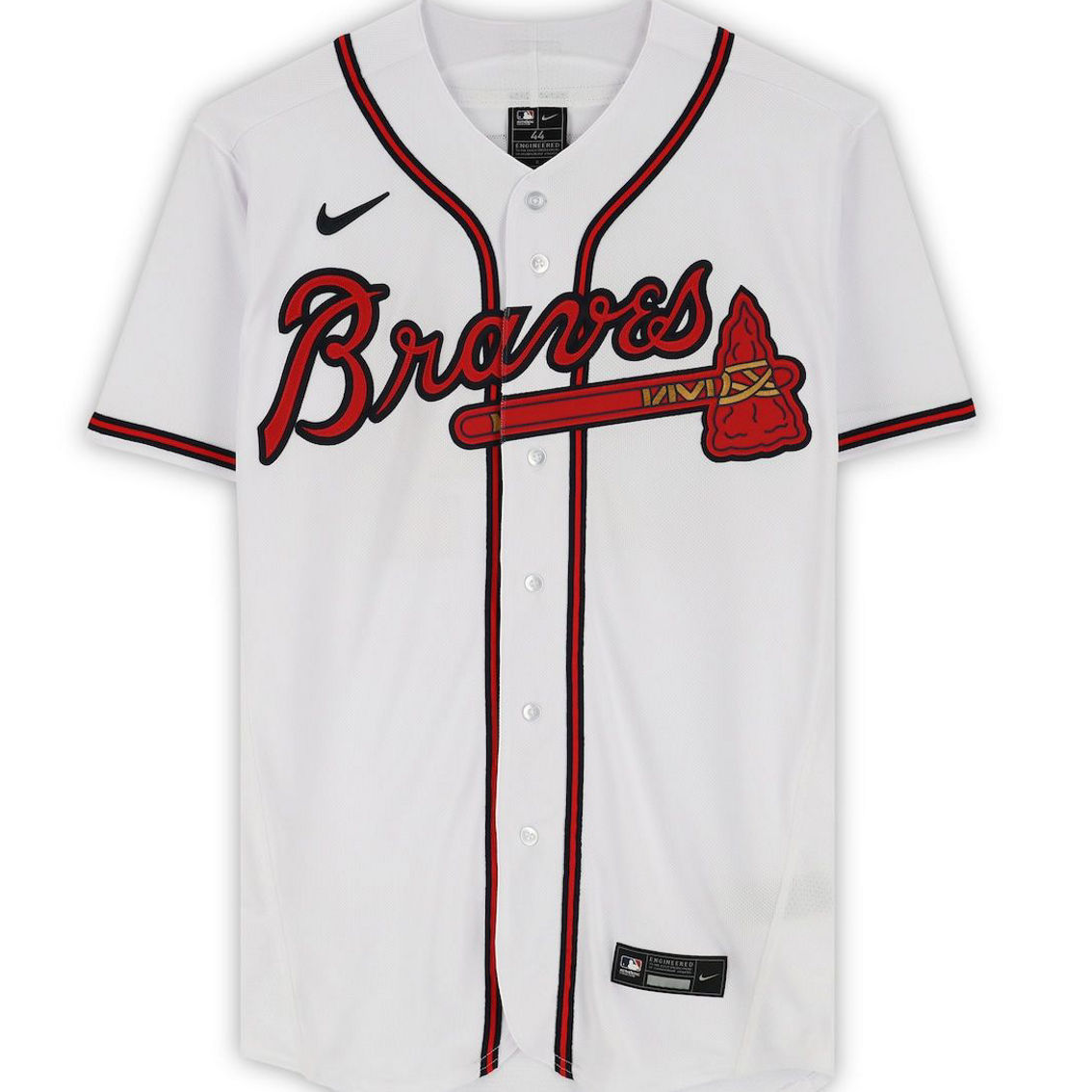 Fanatics Authentic Max Fried Atlanta Braves Autographed White Authentic Jersey - Image 4 of 4