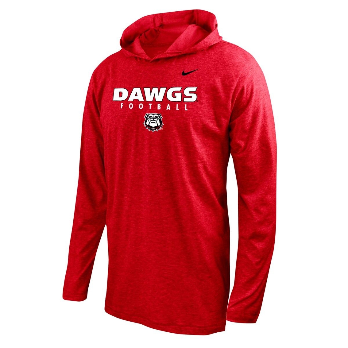 Nike Men's Red Georgia Bulldogs Football Long Sleeve Hoodie T-Shirt - Image 3 of 4