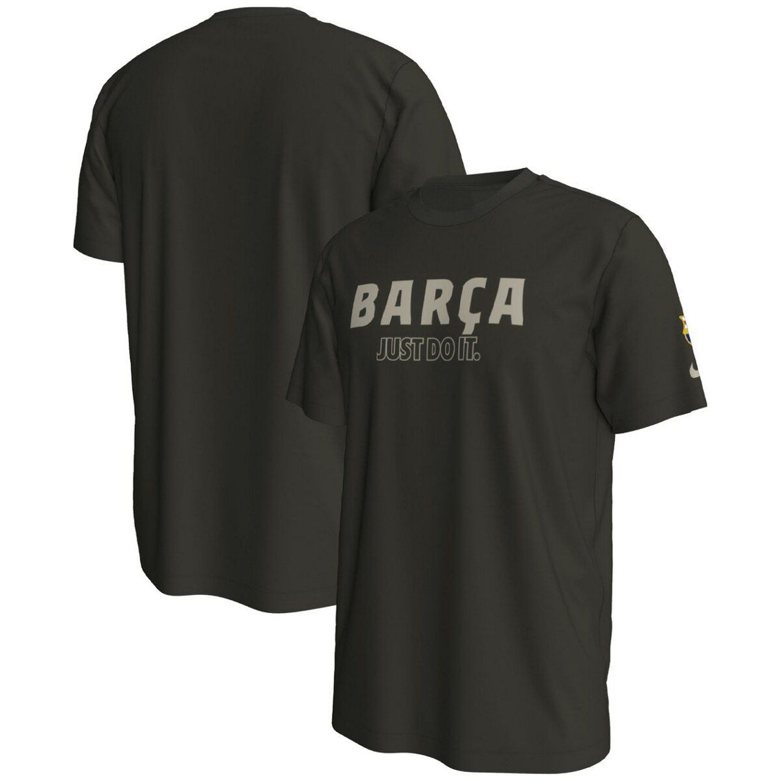 Nike Men's Olive Barcelona Just Do It T-Shirt - Image 2 of 4