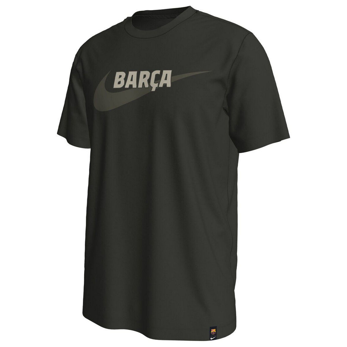 Nike Men's Olive Barcelona Swoosh T-Shirt - Image 3 of 4