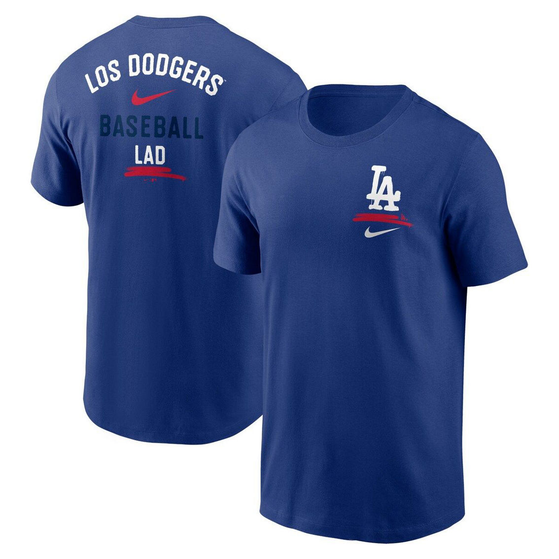 Nike Men's Royal Los Angeles Dodgers City Connect 2-Hit T-Shirt - Image 2 of 4
