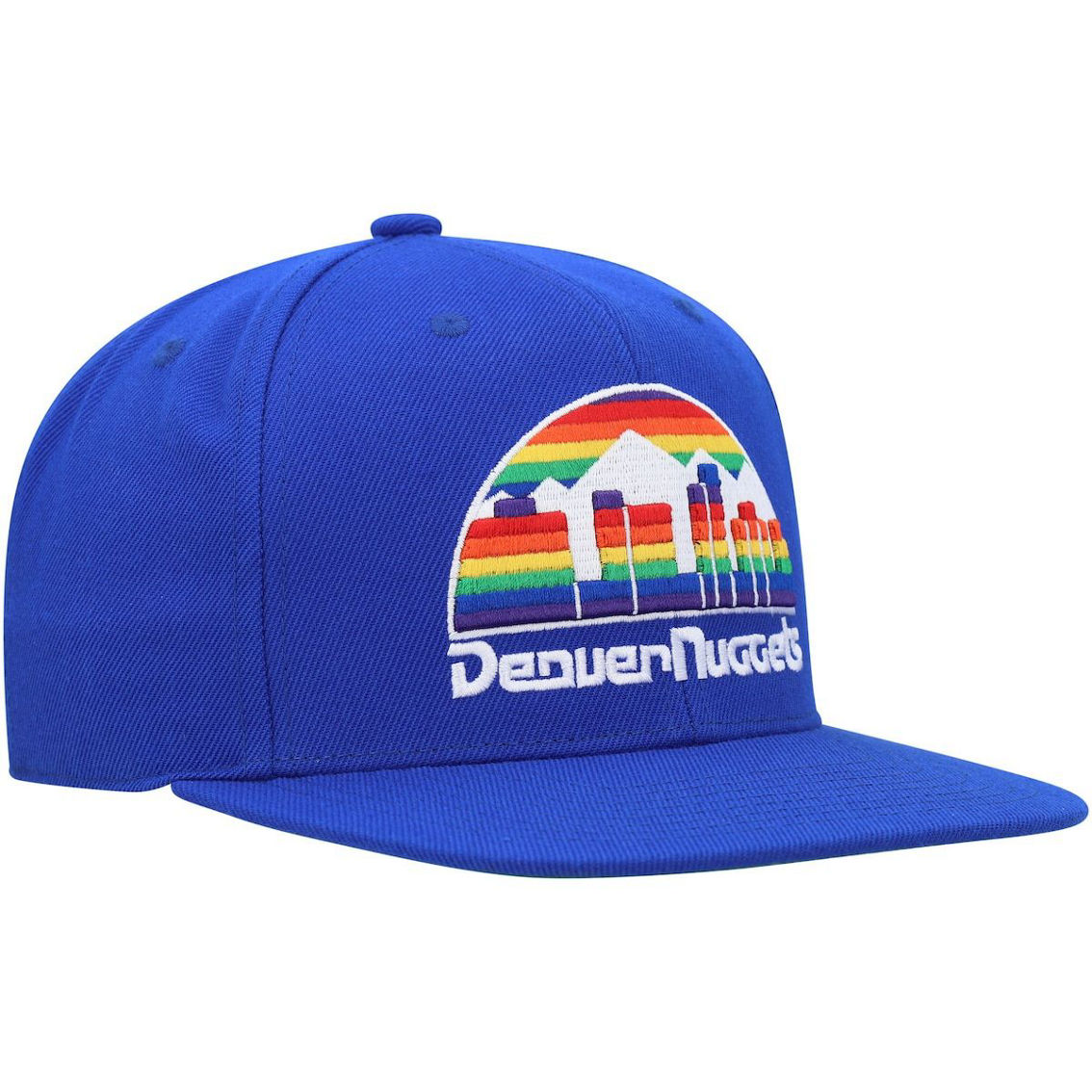Mitchell & Ness Men's Royal Denver Nuggets Hardwood Classics MVP Team Ground 2.0 Fitted Hat - Image 4 of 4