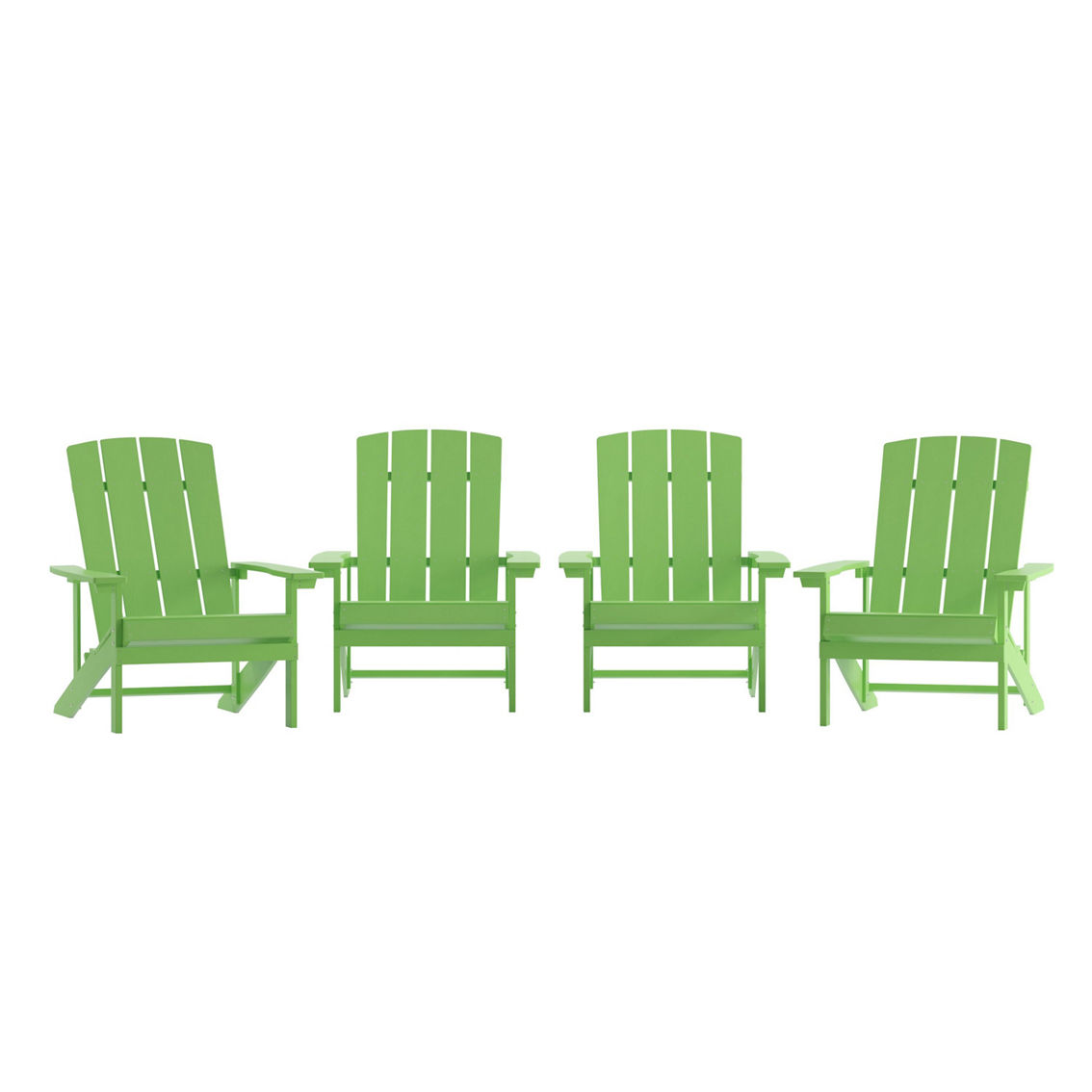 Flash Furniture 4 Pk Poly Resin Adirondack Chair - Image 5 of 5