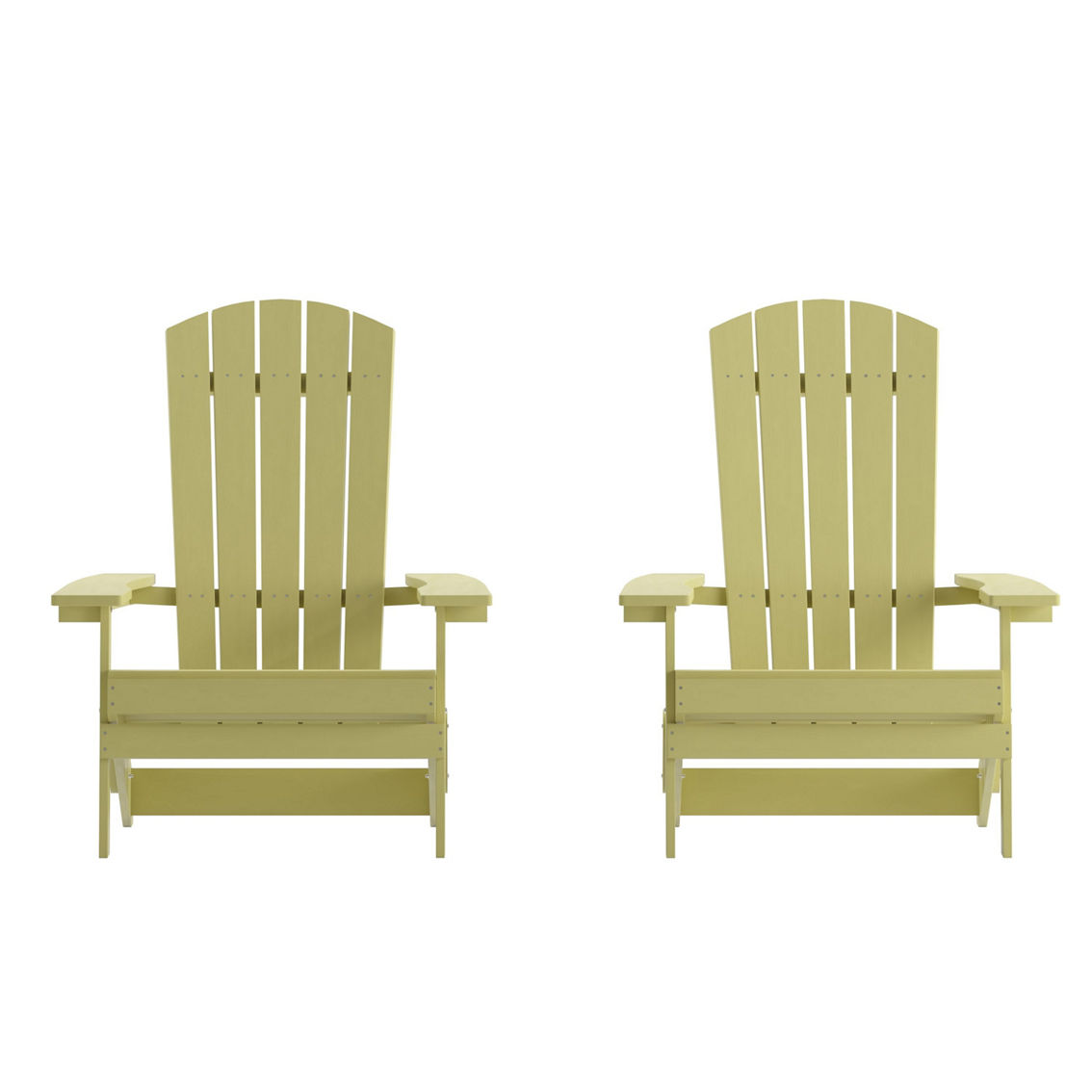 Flash Furniture 2 Pack All-Weather Folding Adirondack Chairs - Image 5 of 5