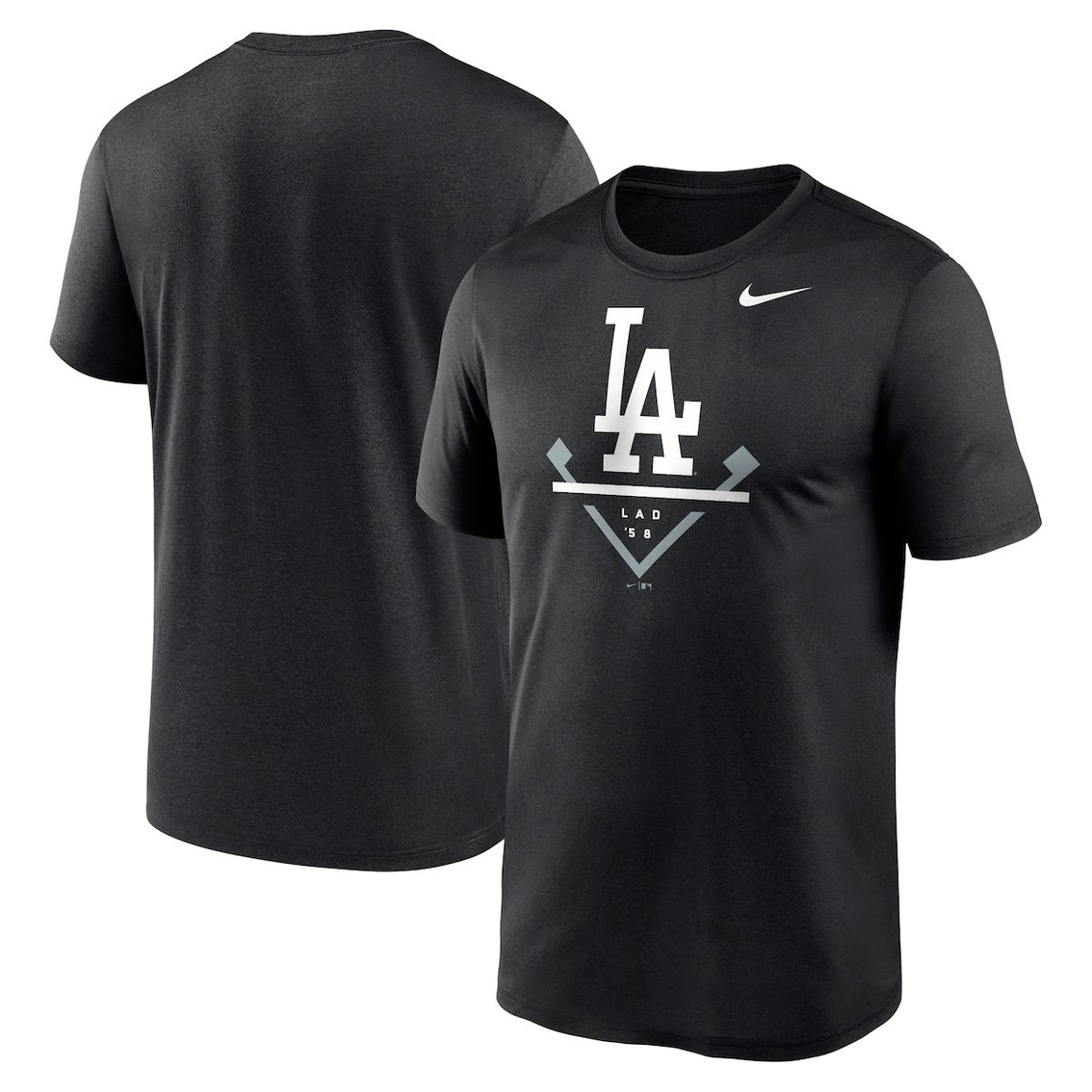 Nike Men's Black Los Angeles Dodgers Icon Legend Performance T-Shirt - Image 2 of 4