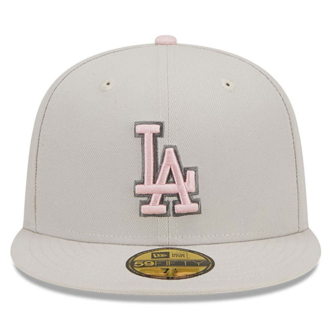 New Era Men's Khaki Los Angeles Dodgers 2023 Mother's Day On-Field 59FIFTY Fitted Hat - Image 3 of 4