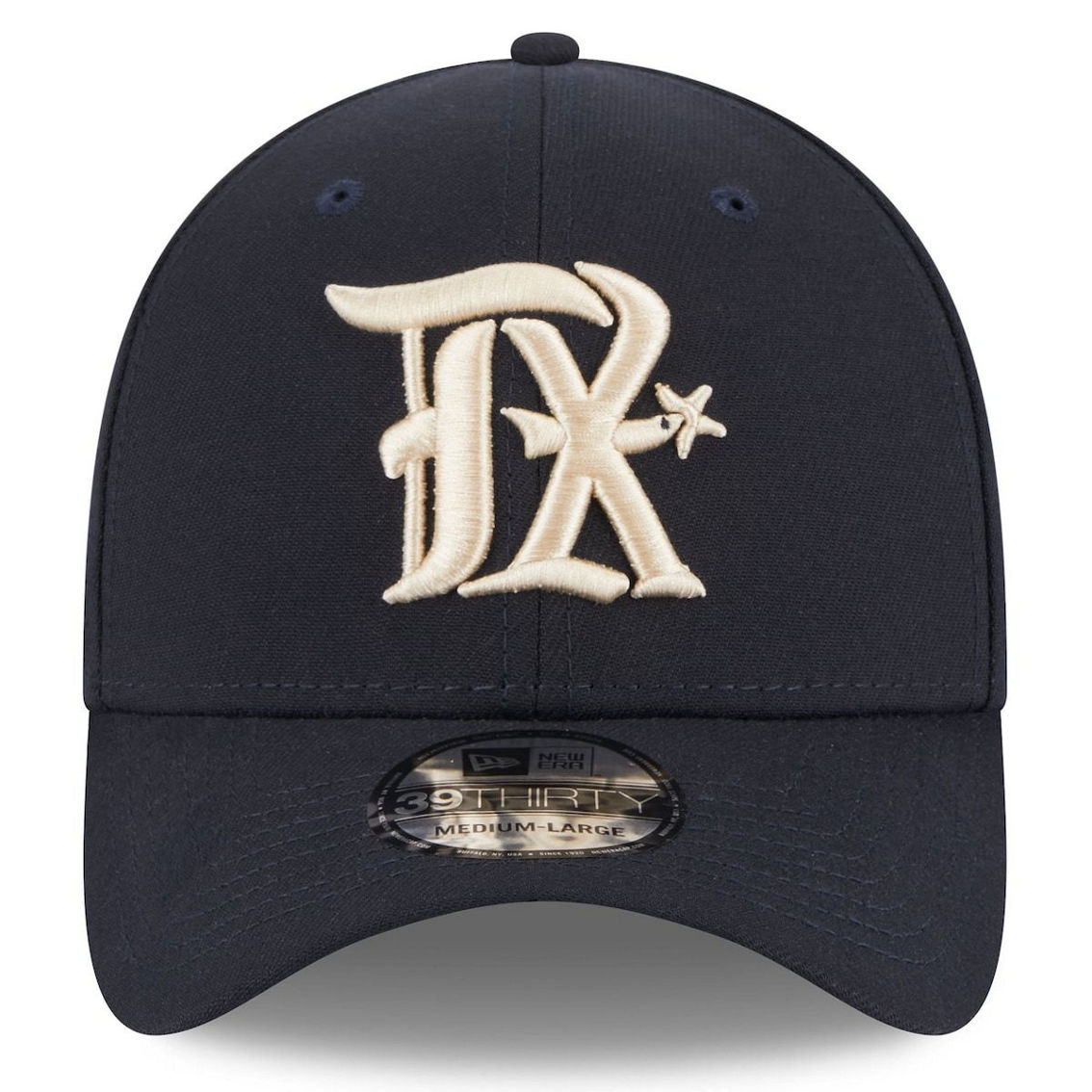 New Era Men's Navy Texas Rangers 2023 City Connect 39THIRTY Flex Fit Hat - Image 3 of 4