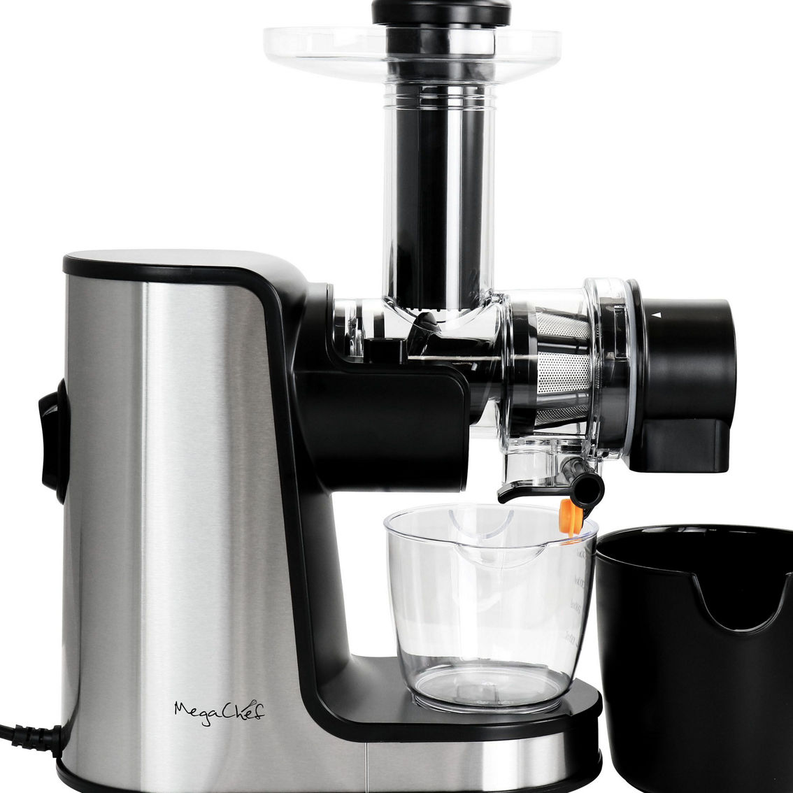 MegaChef Masticating Slow Juicer Extractor with Reverse Function, Cold Press Jui - Image 3 of 5