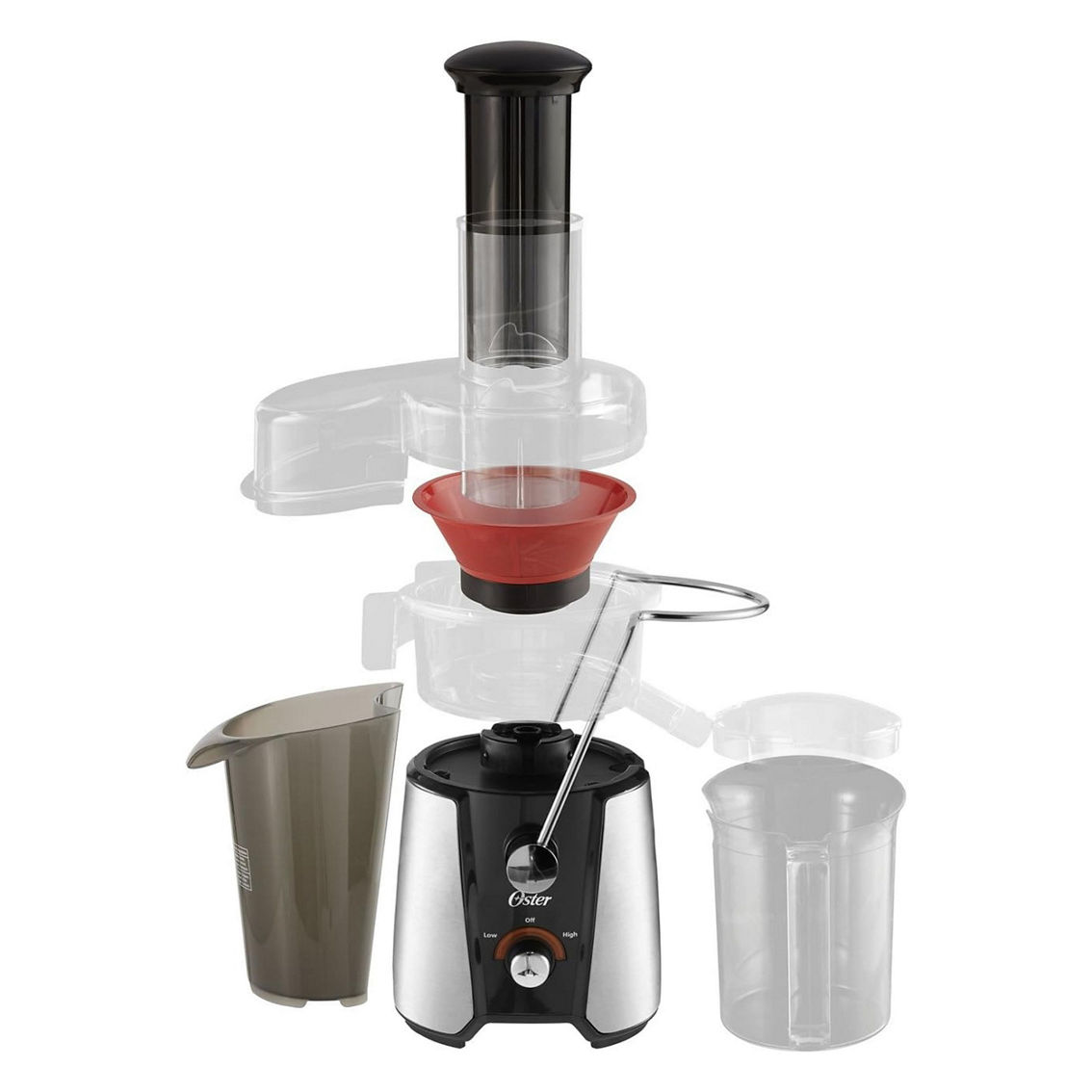 Oster 2 Speed 900W Juice Extractor with Rinse 'N Ready Filter and 32 Ounce Pitch - Image 3 of 5